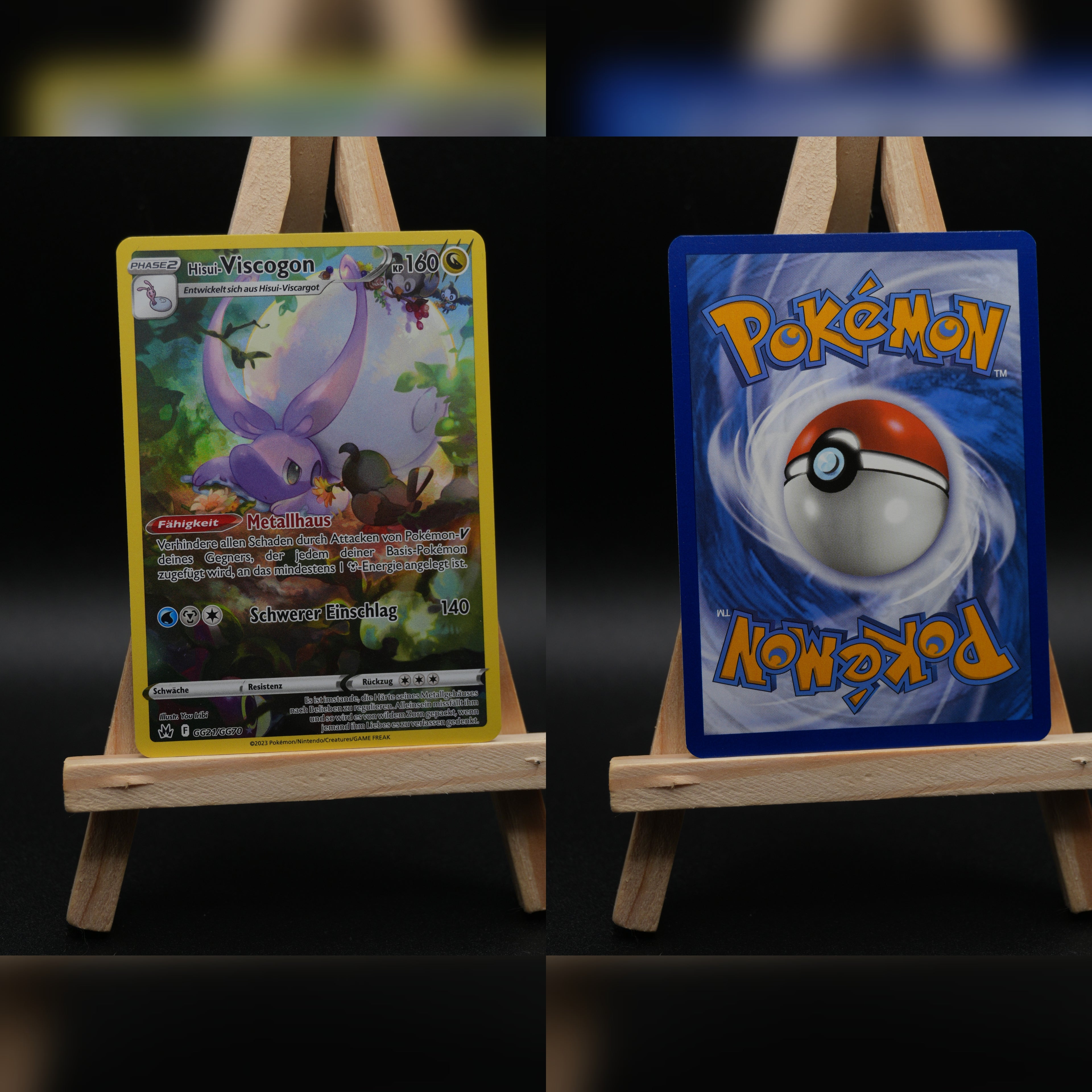 Hisui-Viscogon (CRZ GG21) Zenit der Könige Pokémon Karte Deutsch Near Mint