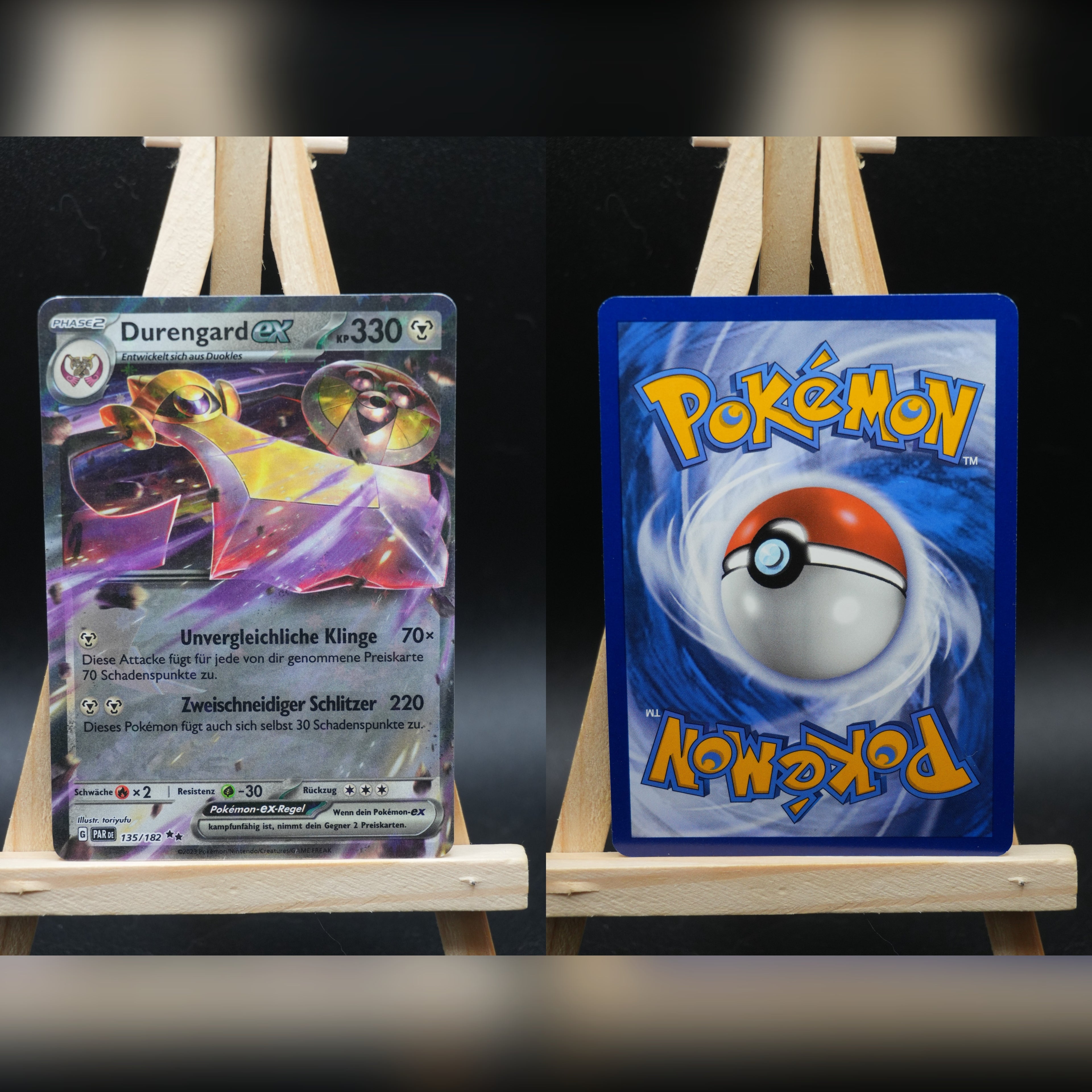 Durengard ex PAR 135 Paradoxrift Pokémon Karte Deutsch Near Mint