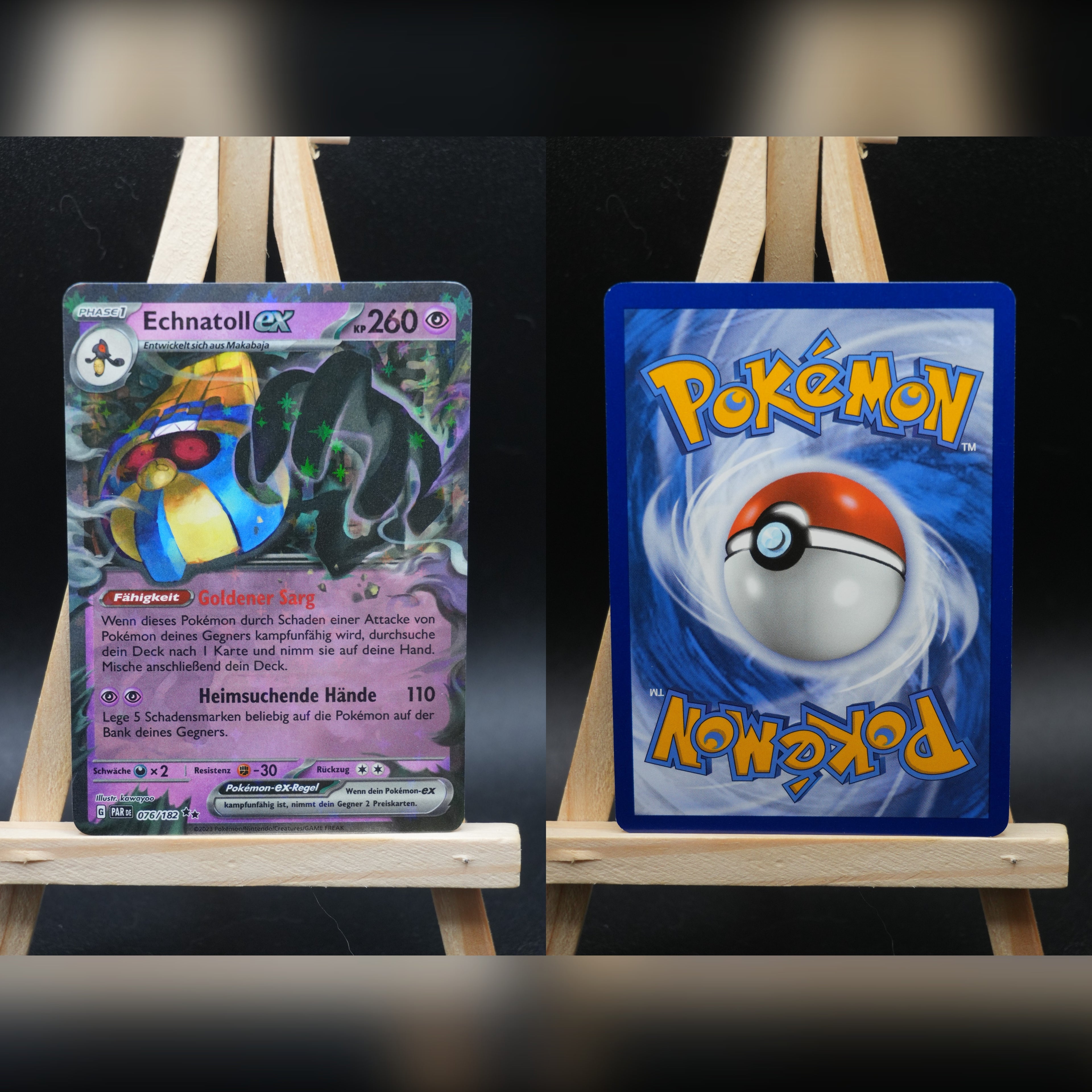 Echnatoll ex PAR 076 Paradoxrift Pokémon Karte Deutsch Near Mint
