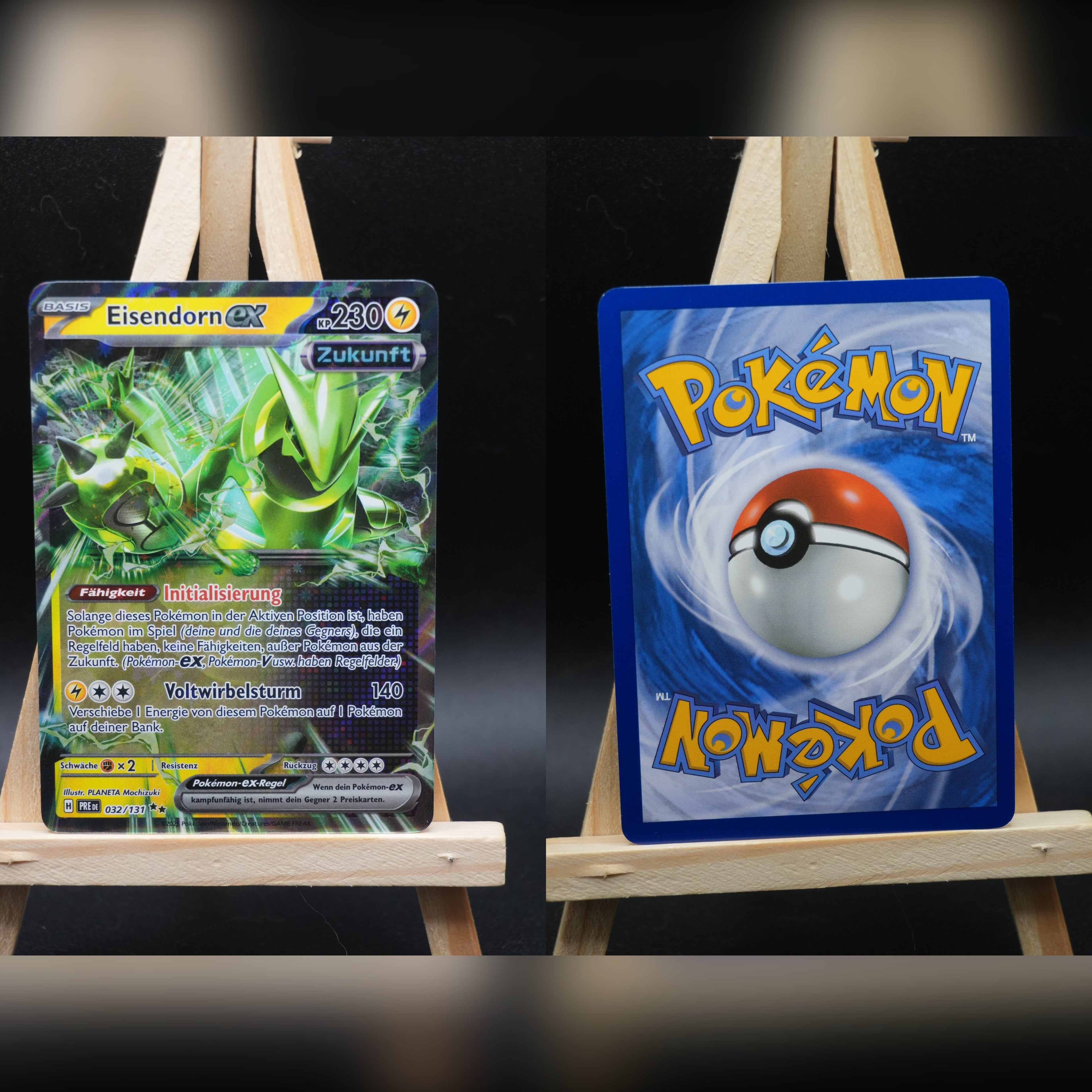Eisendorn ex PRE 032 Prismatische Entwicklungen Pokémon Karte Deutsch Near Mint