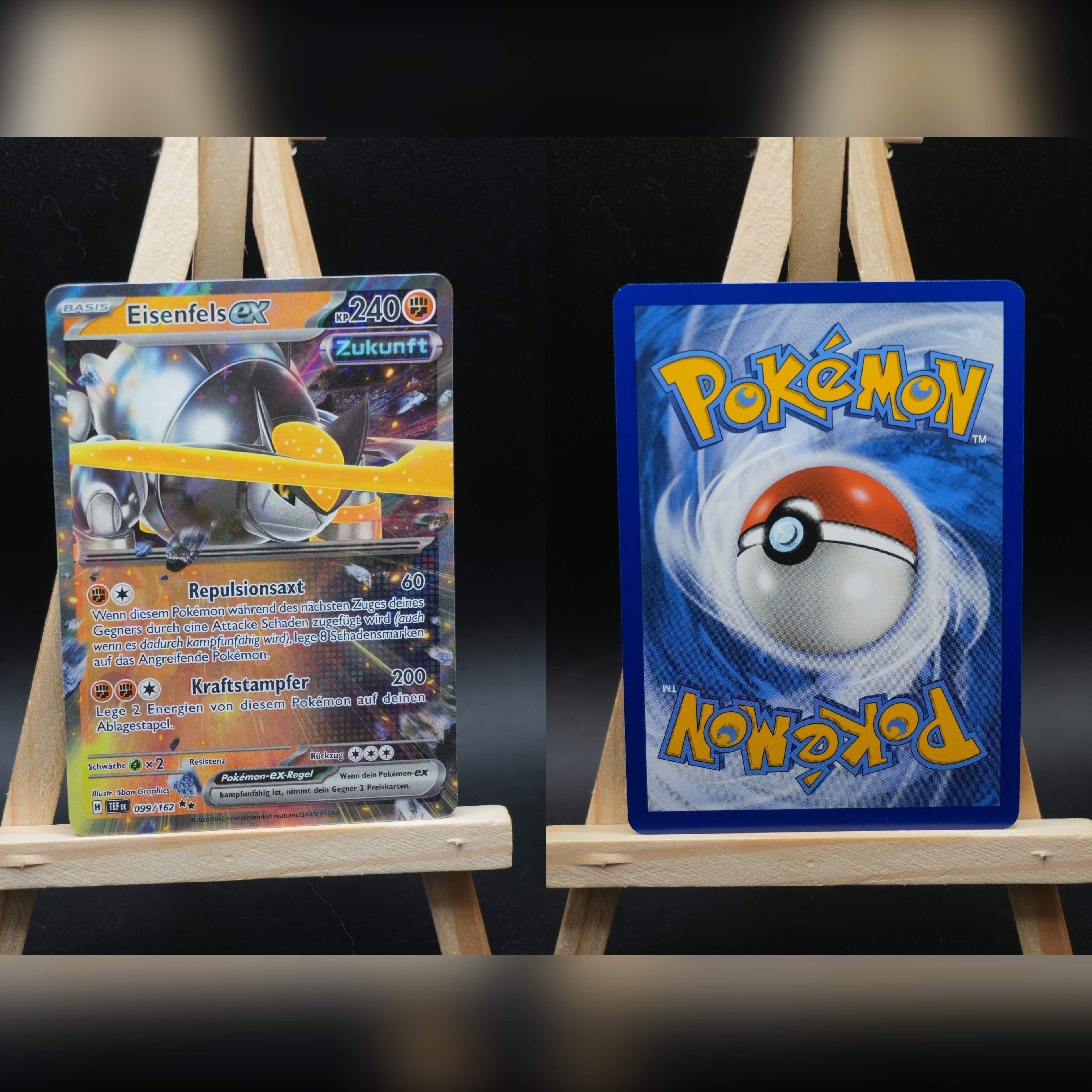 Eisenfels ex TEF 099 Gewalten der Zeit Pokémon Karte Deutsch Near Mint