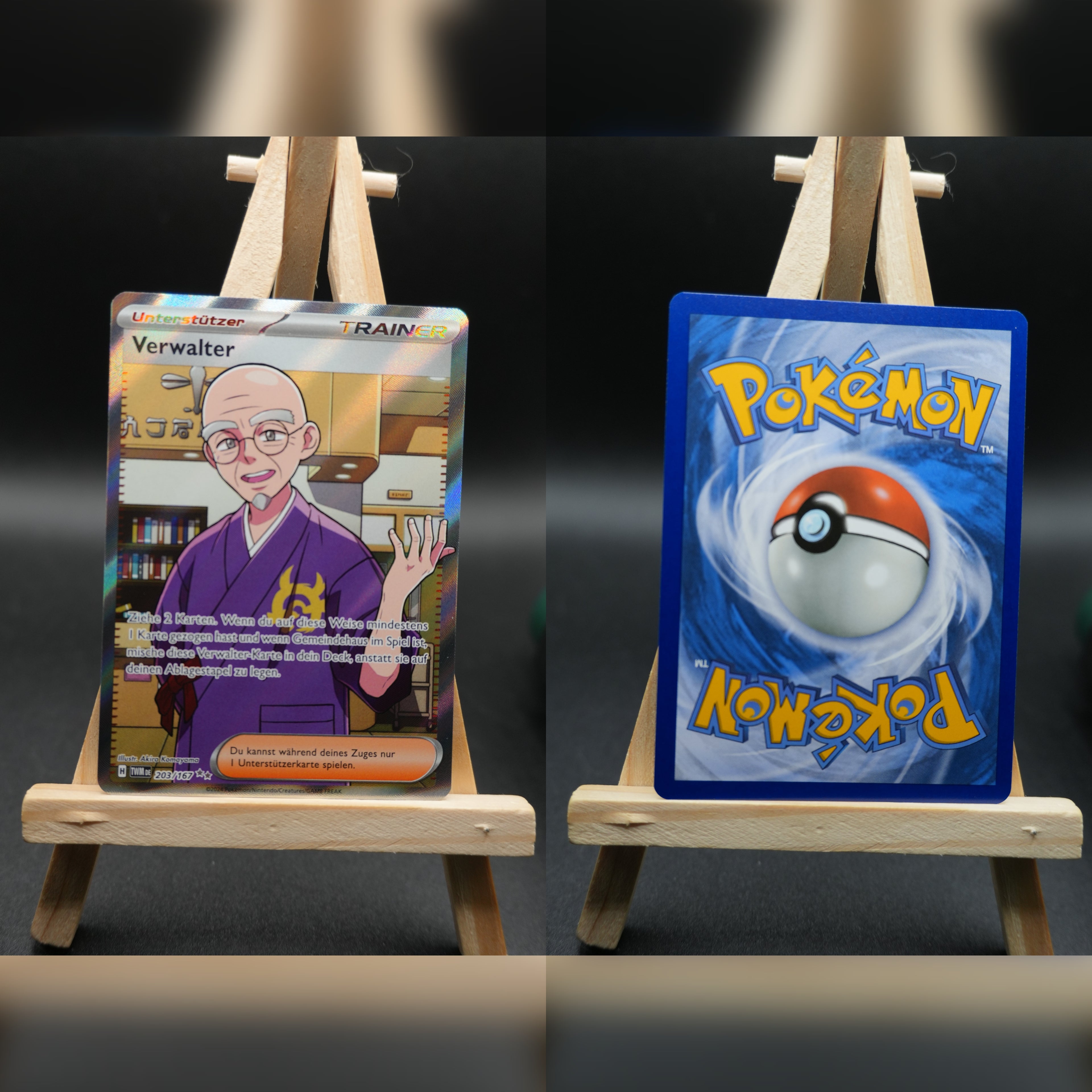 Verwalter TWM 203 Maskerade im Zwielicht Pokémon Karte Deutsch Near Mint