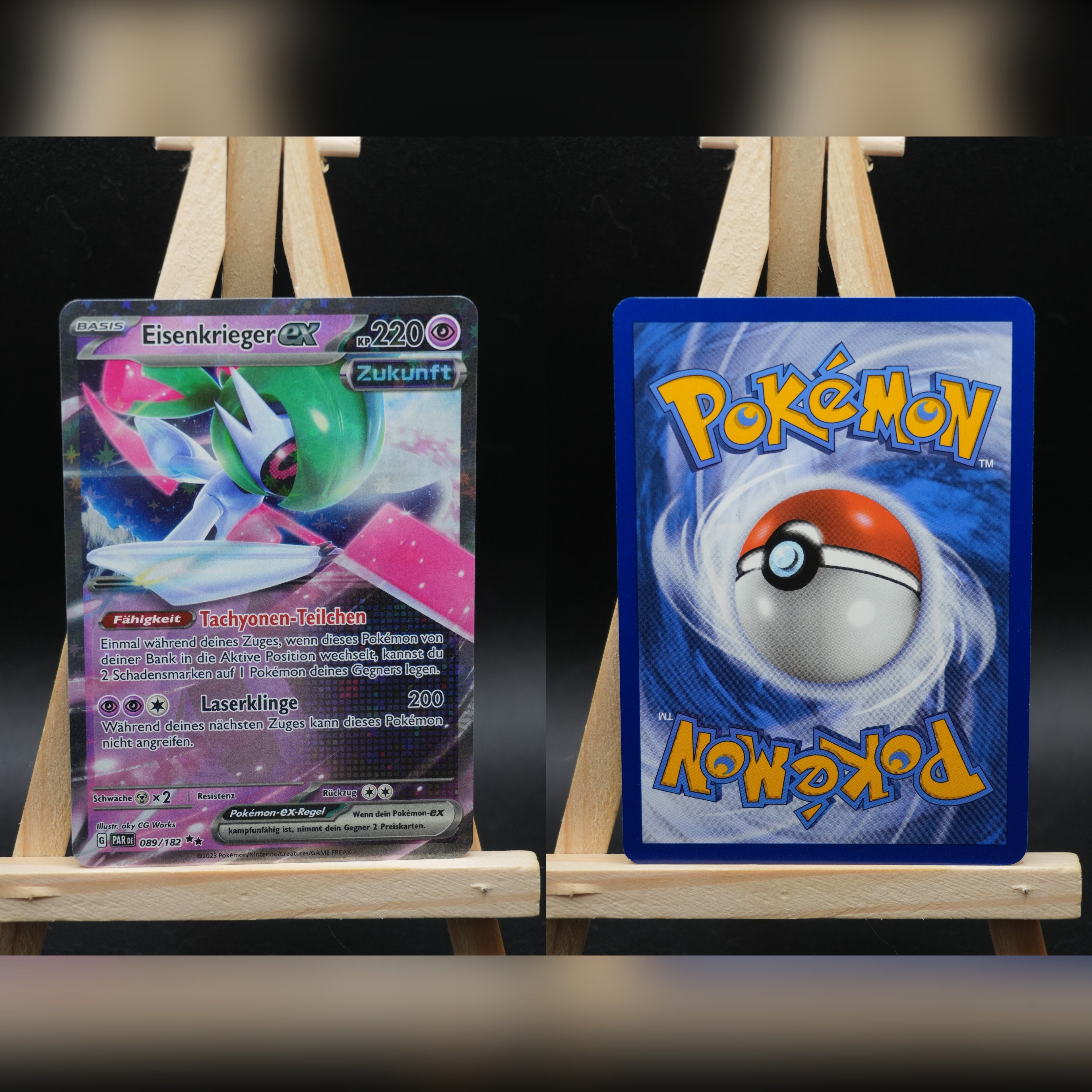Eisenkrieger ex PAR 089 Paradoxrift Pokémon Karte Deutsch Near Mint