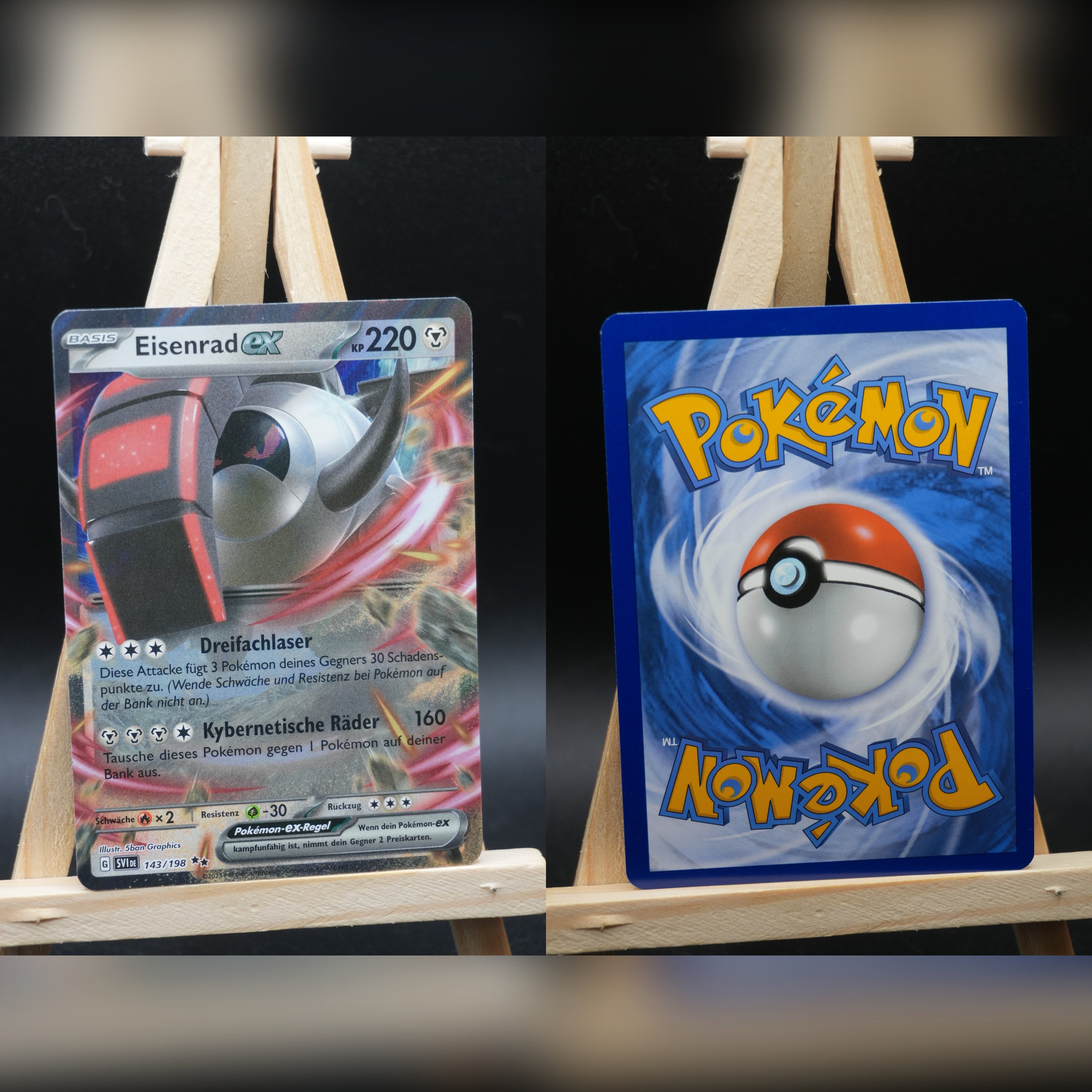Eisenrad ex SVI 143 Karmesin und Purpur Pokémon Karte Deutsch Near Mint