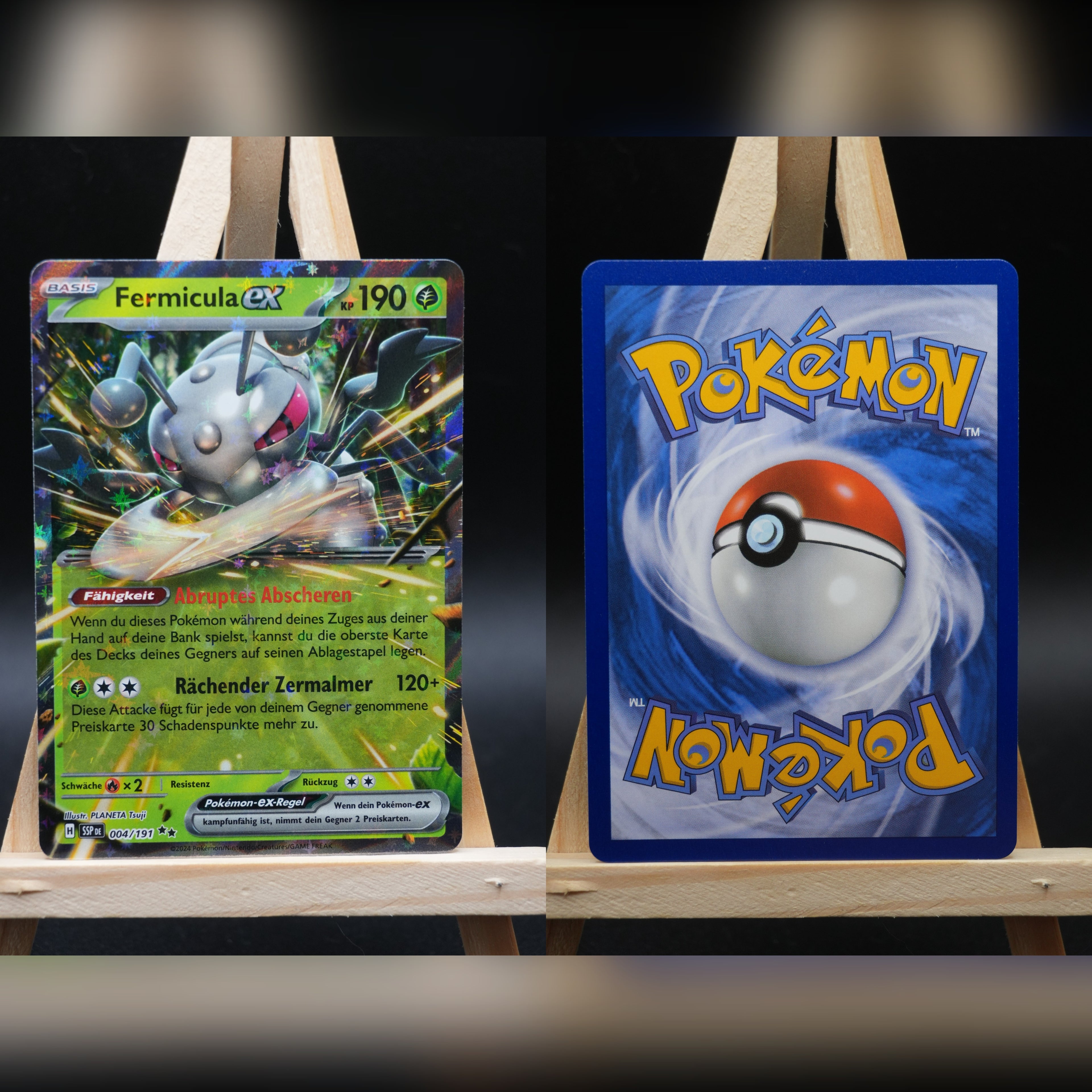 Fermicula ex SSP 004 Stürmische Funken Pokémon Karte Deutsch Near Mint
