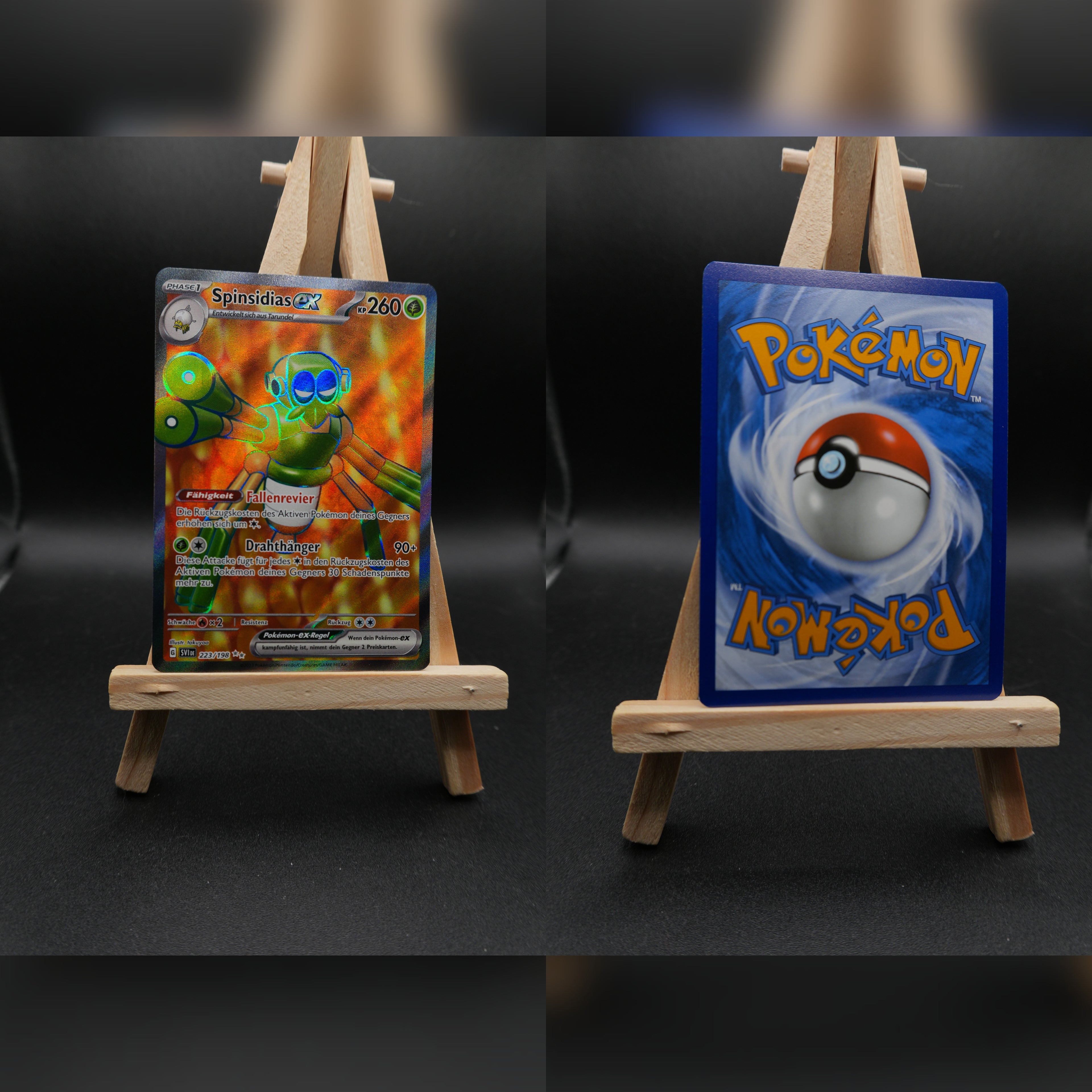 Spinsidias ex SVI 223 Karmesin und Purpur Pokémon Karte Deutsch Near Mint