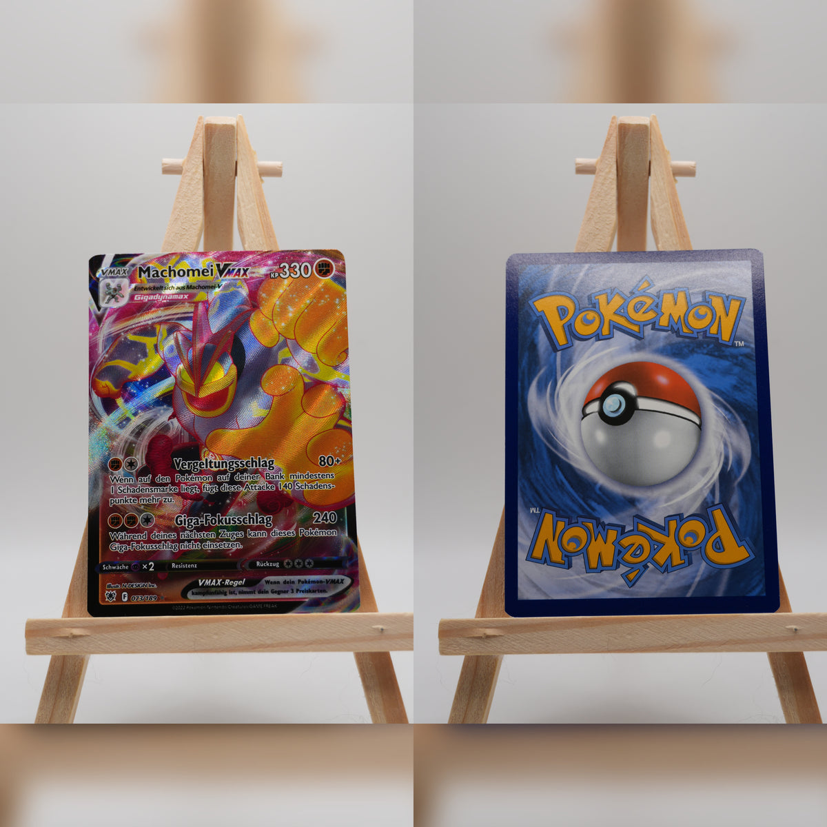 Machomei VMAX ASR 073 Astralglanz Pokémon Karte Deutsch Near Mint