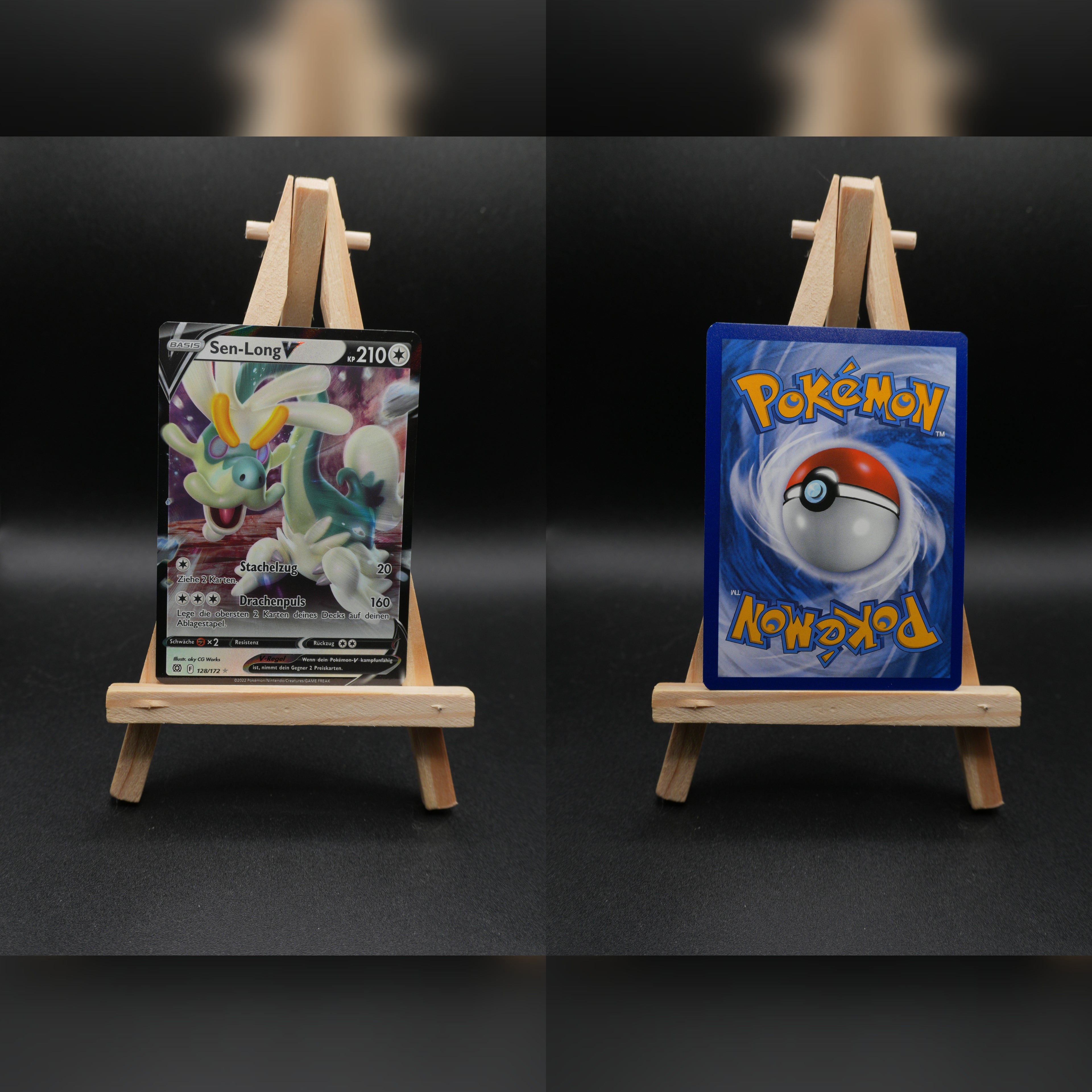 Sen-Long V BRS 128 Strahlende Sterne Pokémon Karte Deutsch Near Mint