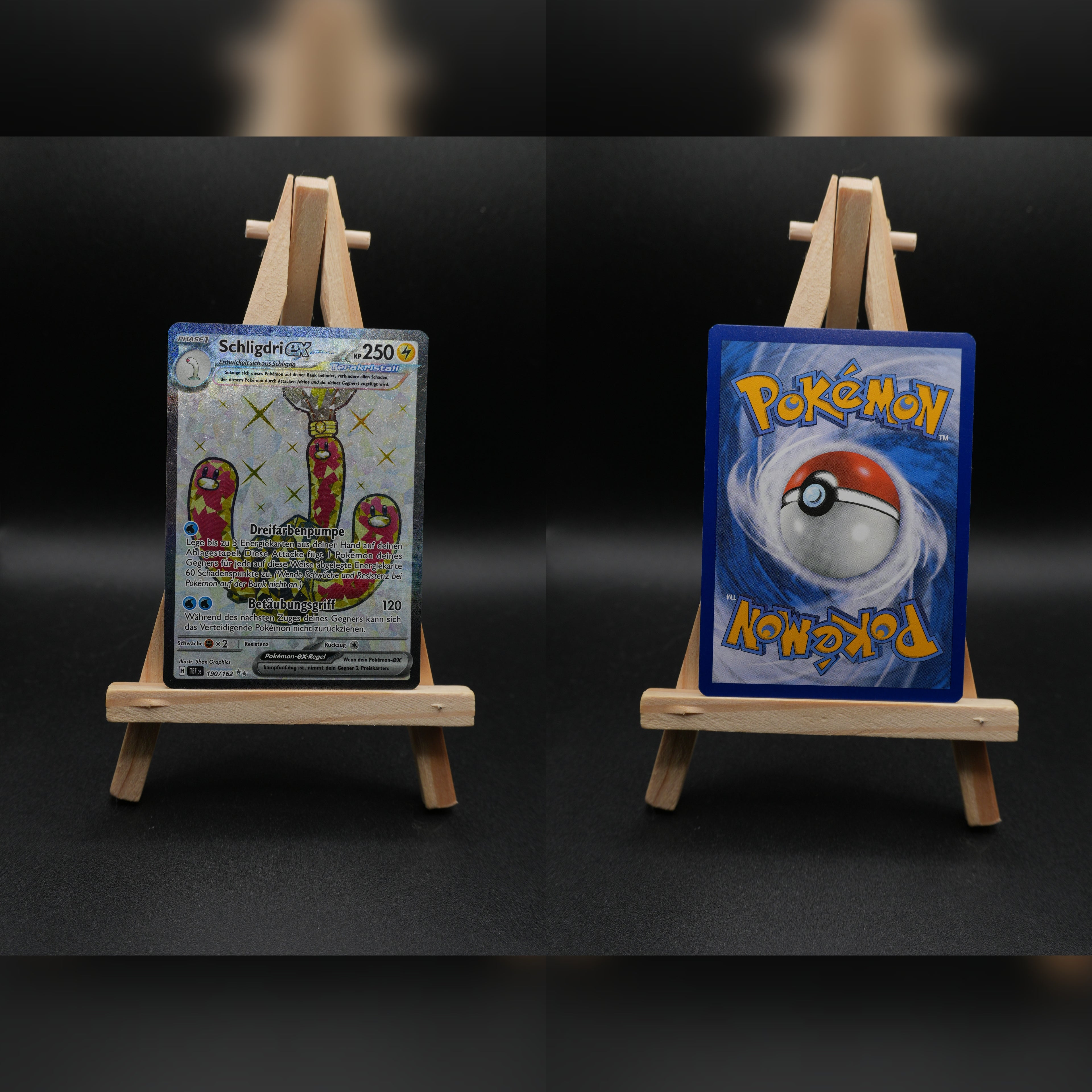 Schligdri ex TEF 190 Gewalten der Zeit Pokémon Karte Deutsch Near Mint