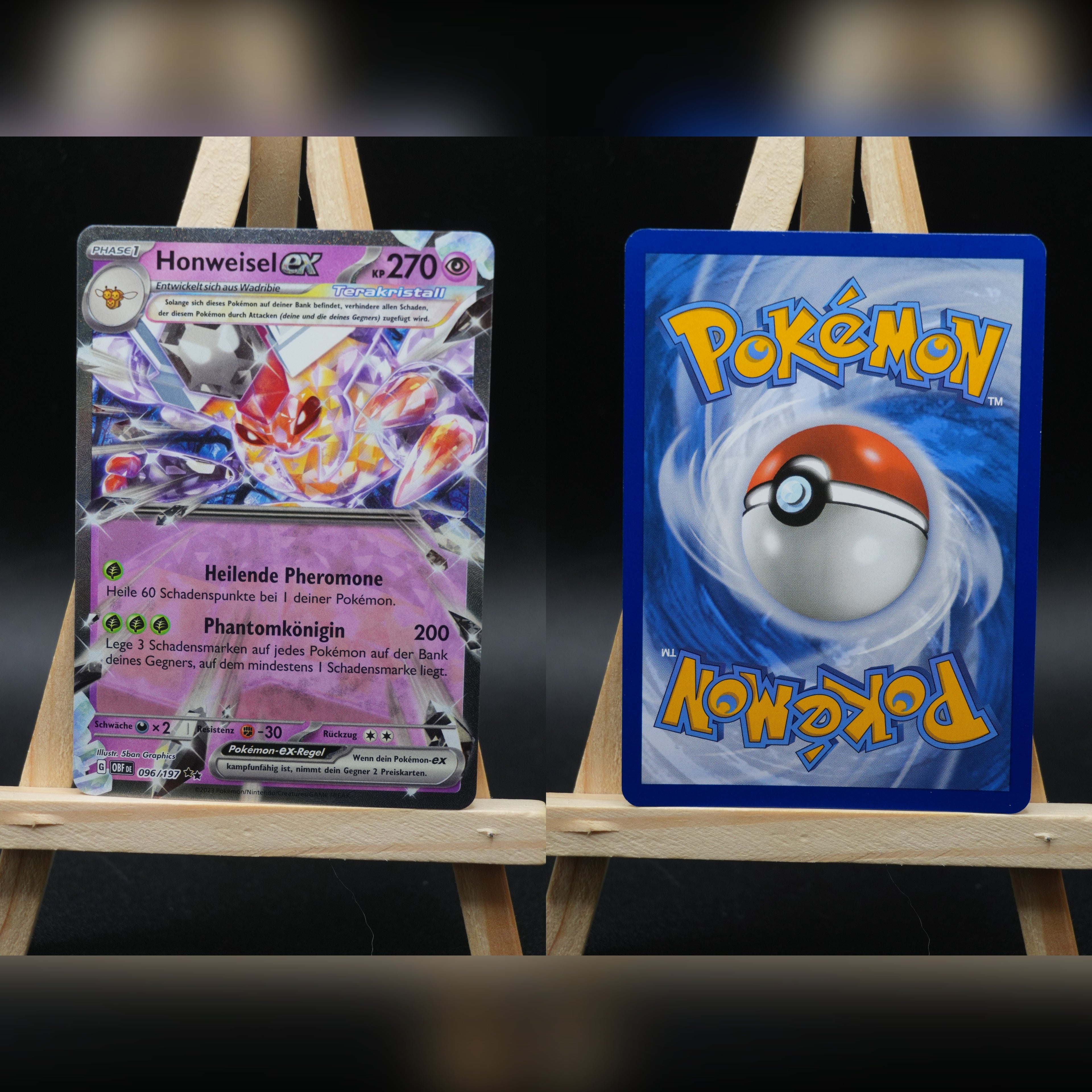 Honweisel ex OBF 096 Obsidianflammen Pokémon Karte Deutsch Near Mint