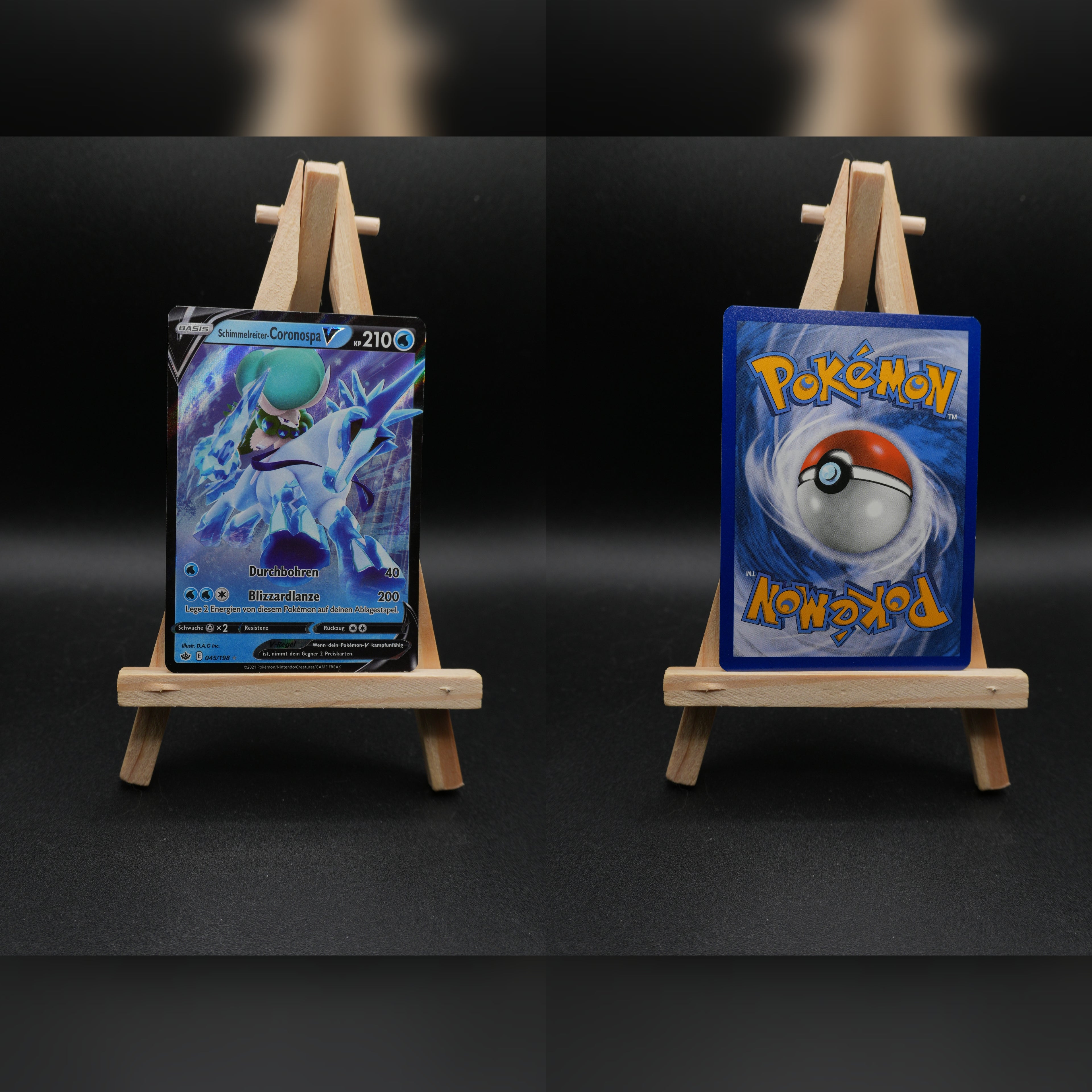 Schimmelreiter-Coronospa V CRE 045 Schaurige Herrschaft Pokémon Karte Deutsch Near Mint