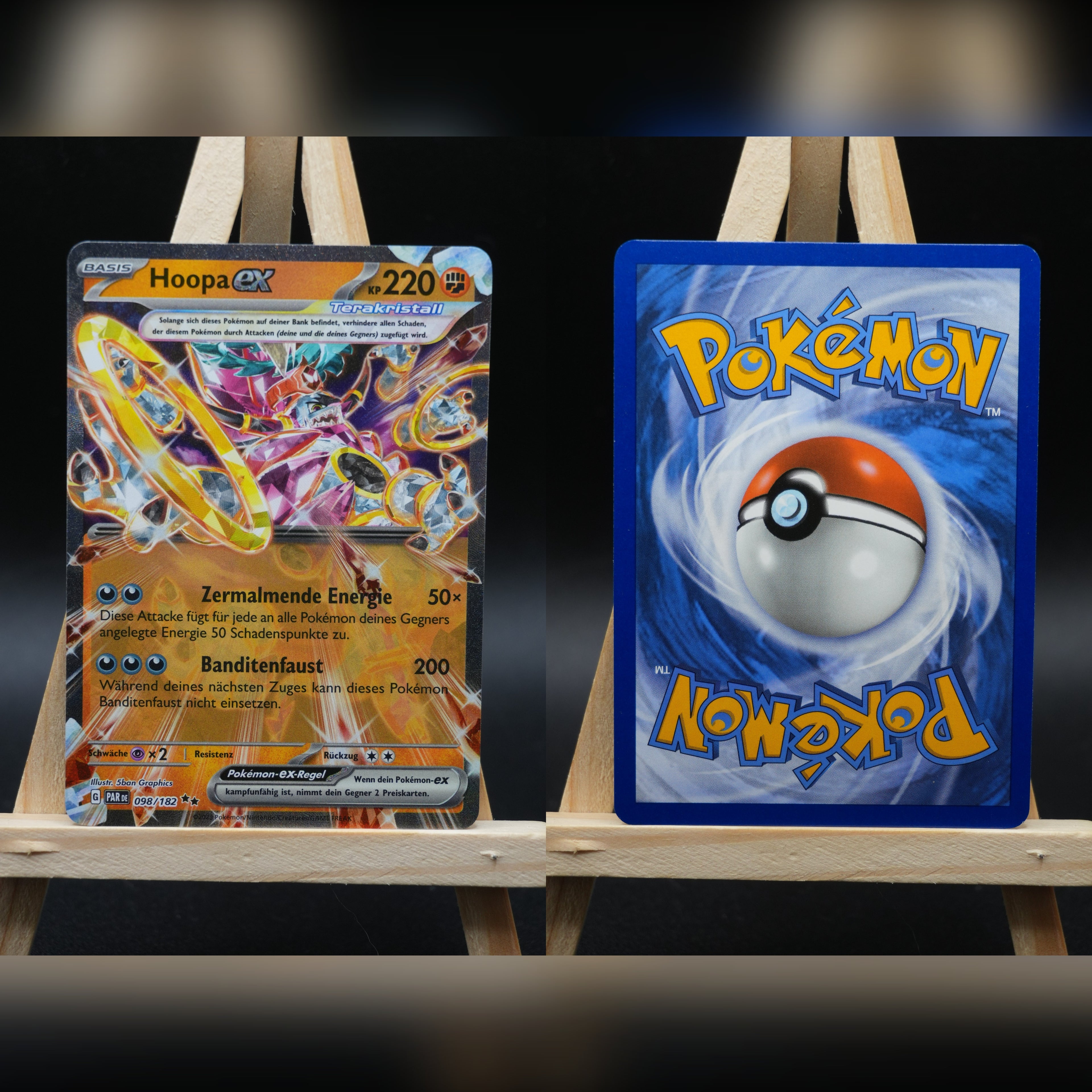 Hoopa ex PAR 098 Paradoxrift Pokémon Karte Deutsch Near Mint