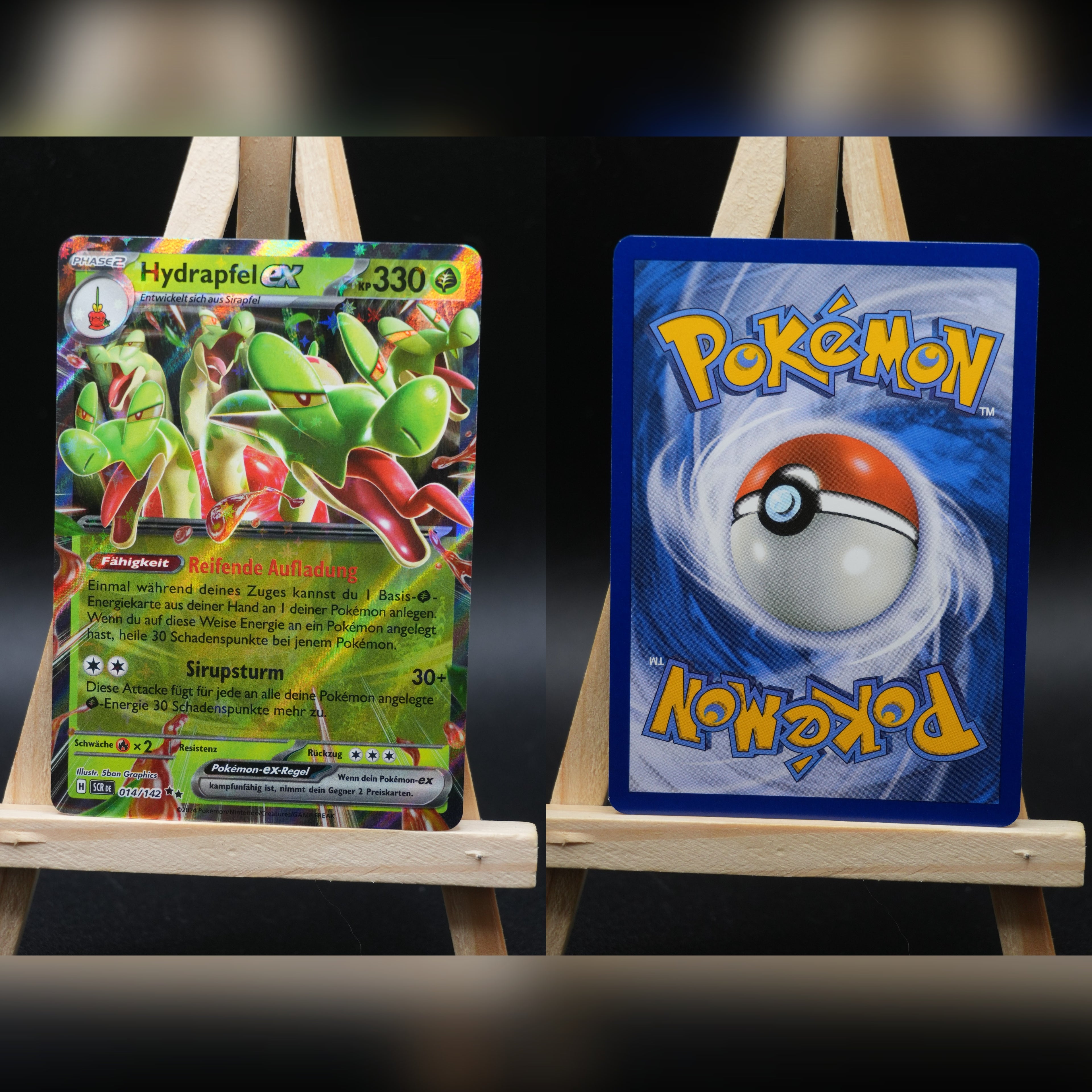Hydrapfel ex SCR 014 Stellarkrone Pokémon Karte Deutsch Near Mint