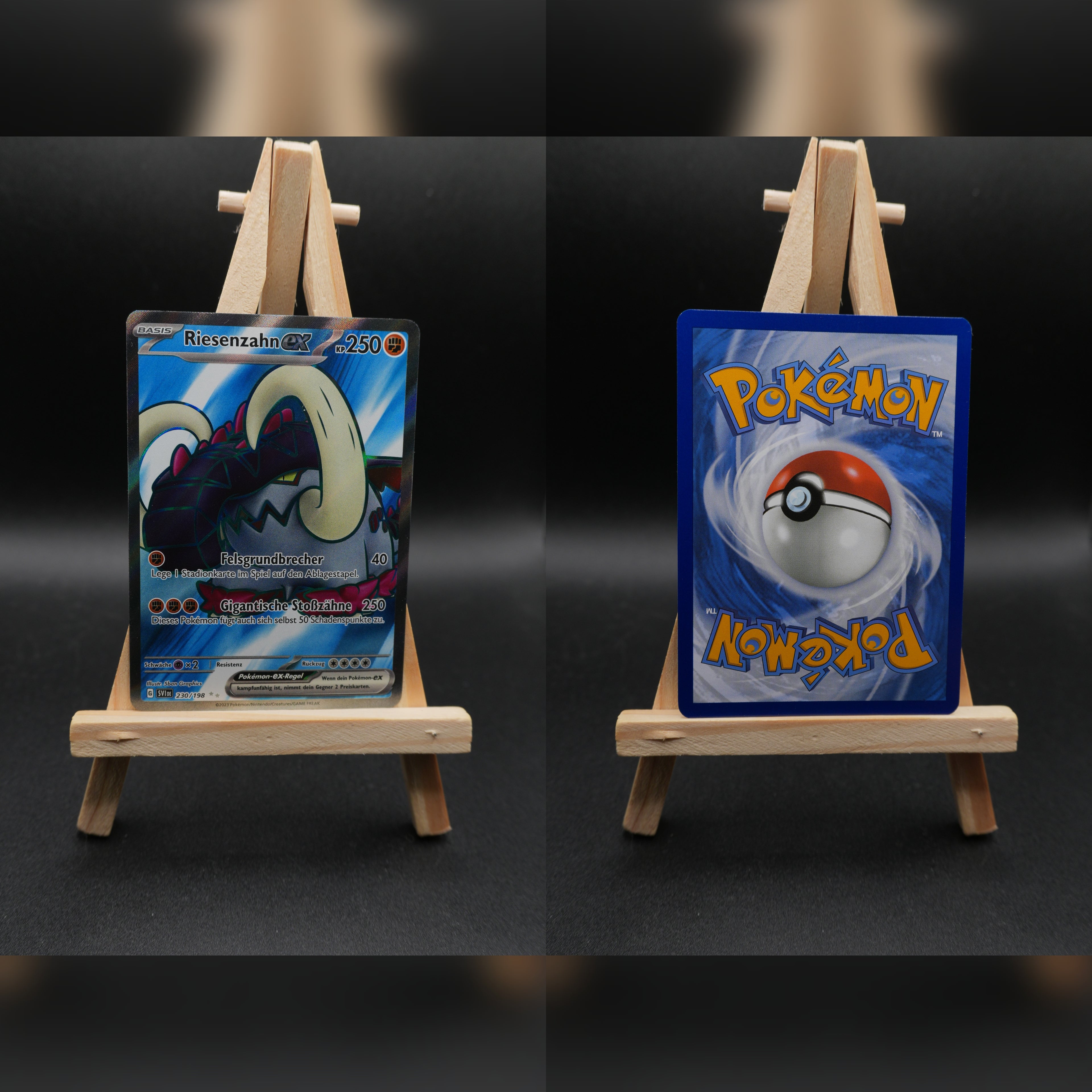 Riesenzahn ex SVI 230 Karmesin und Purpur Pokémon Karte Deutsch Near Mint