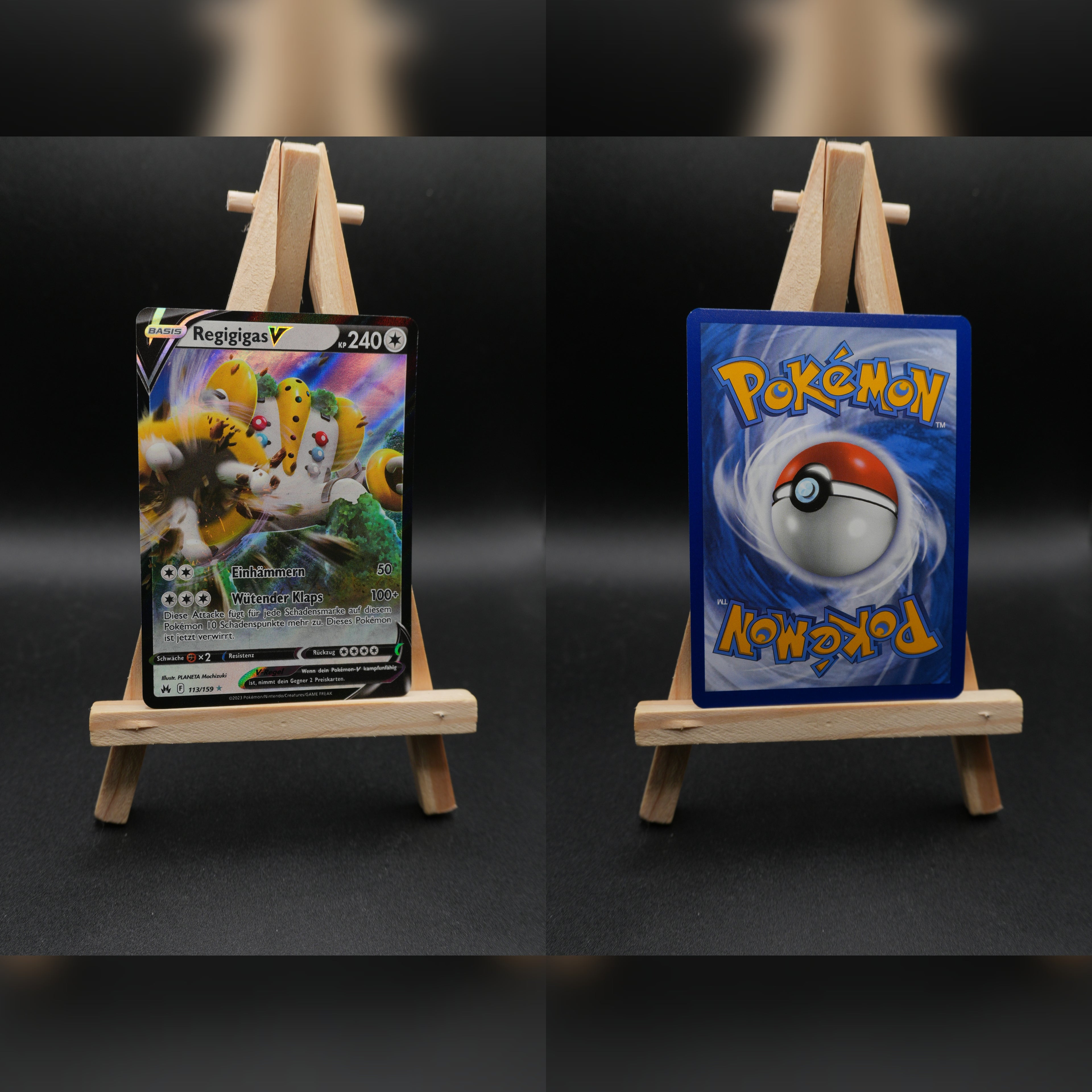 Regigigas V CRZ 113 Zenit der Könige Pokémon Karte Deutsch Near Mint