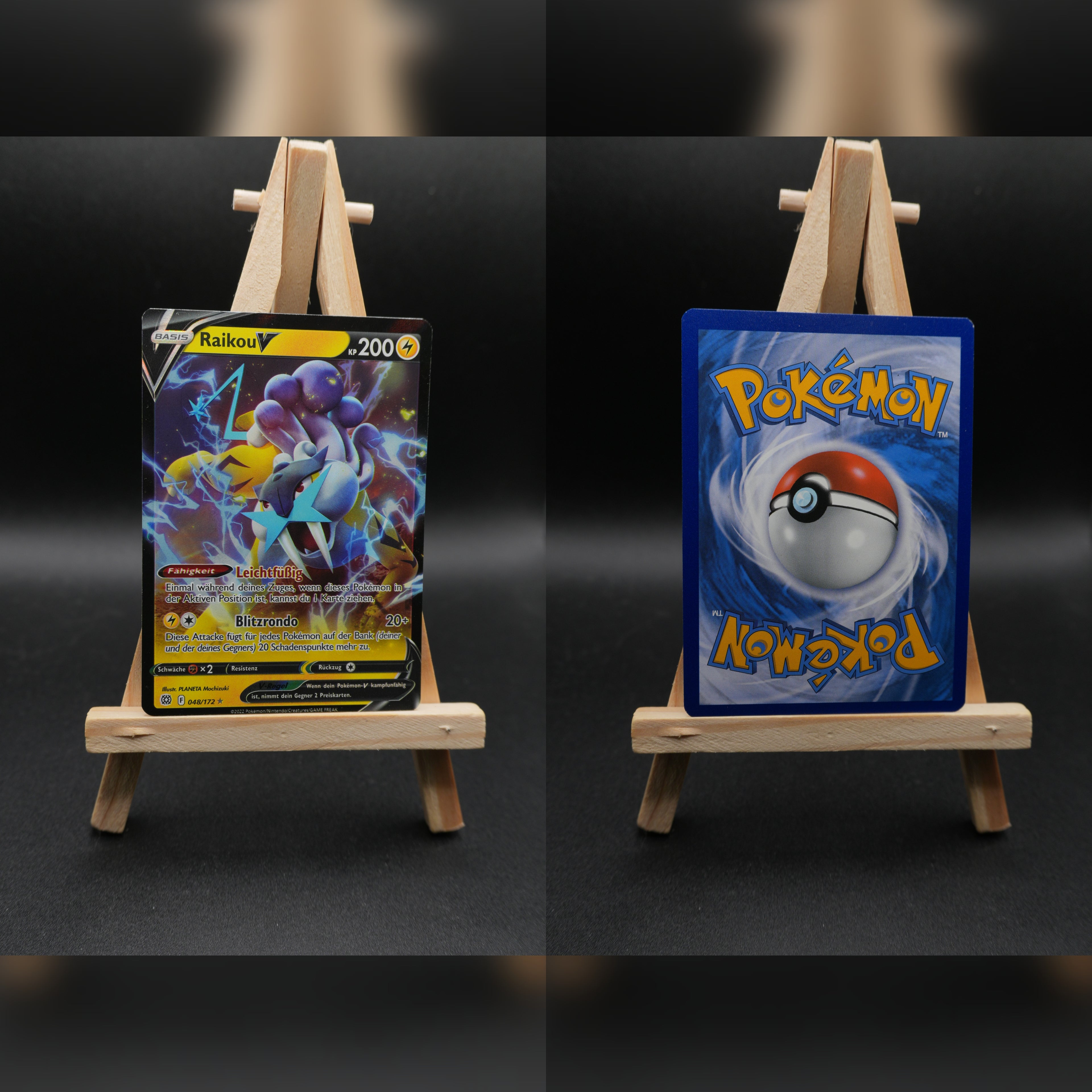 Raikou V BRS 048 Strahlende Sterne Pokémon Karte Deutsch Near Mint