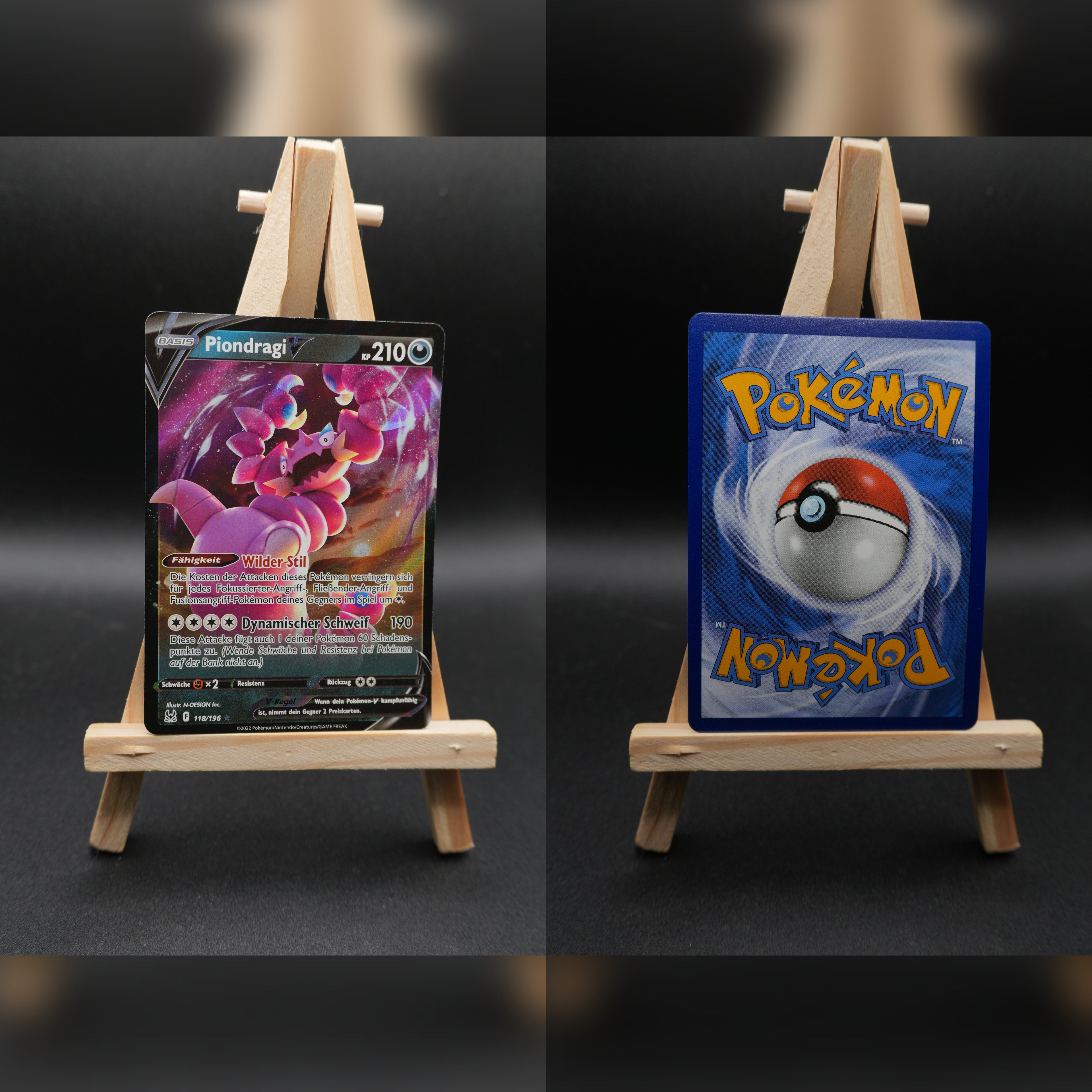 Piondragi V LOR 118 Verlorener Ursprung Pokémon Karte Deutsch Near Mint