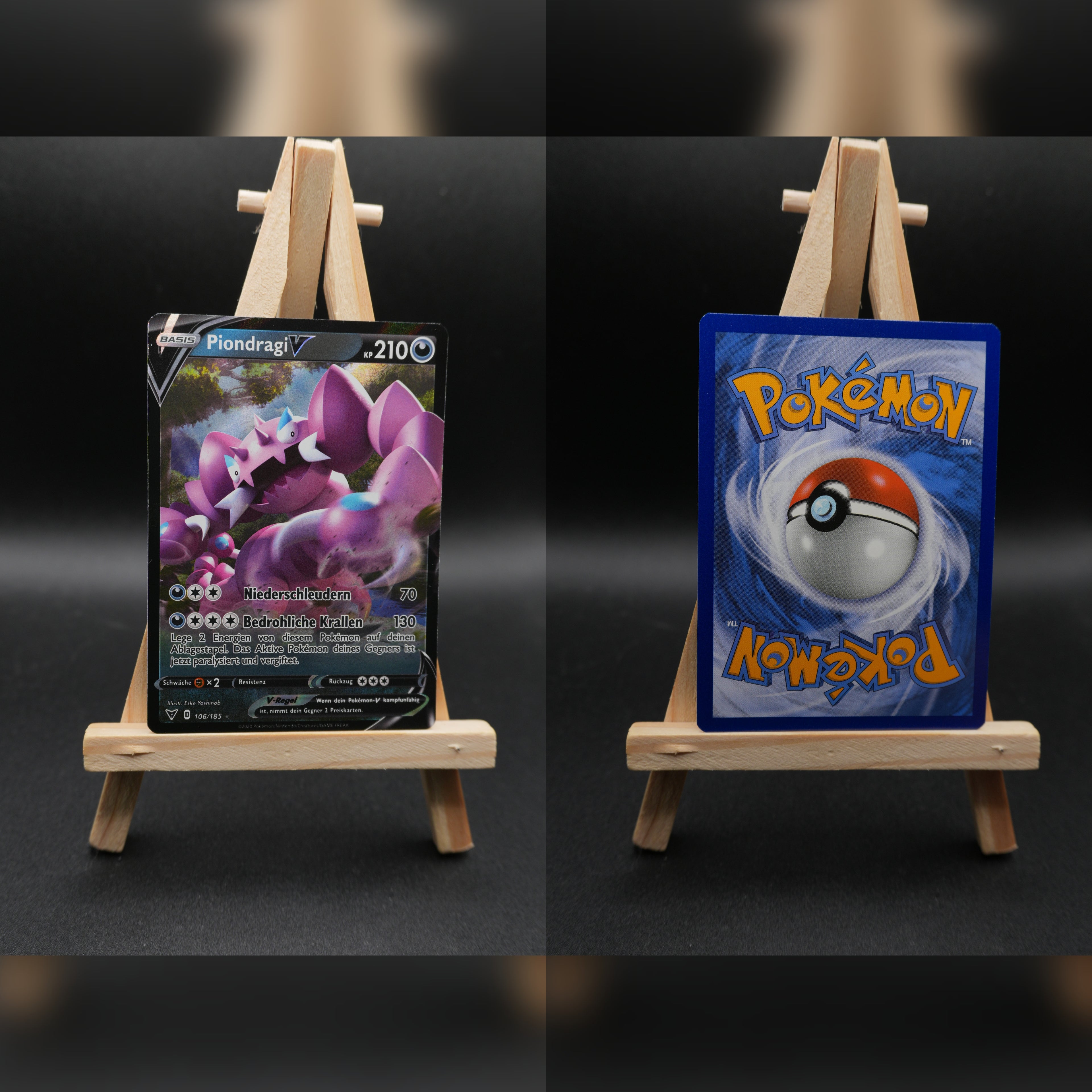 Piondragi V VIV 106 Farbenschock Pokémon Karte Deutsch Near Mint