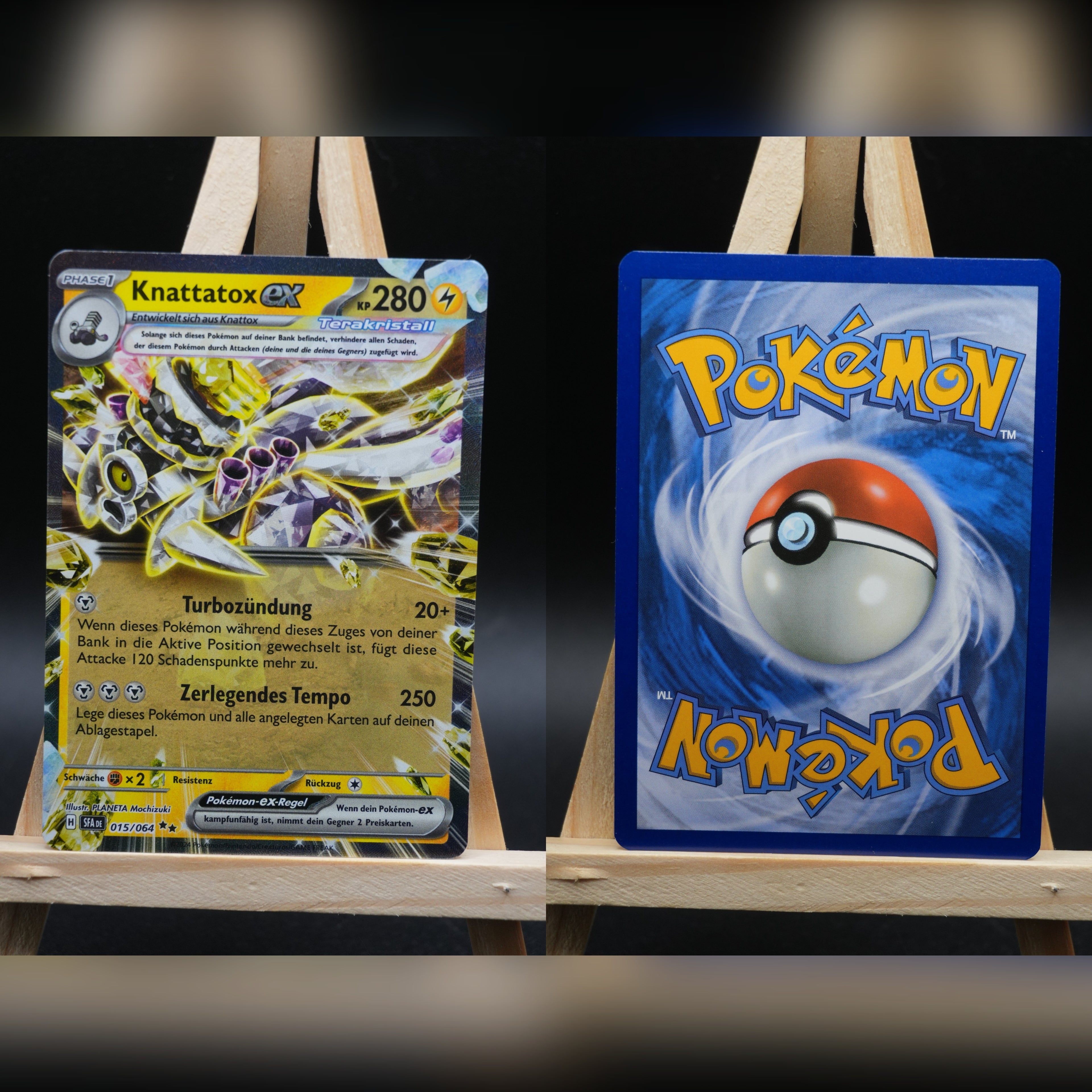 Knattatox ex SFA 015 Nebel der Sagen Pokémon Karte Deutsch Near Mint