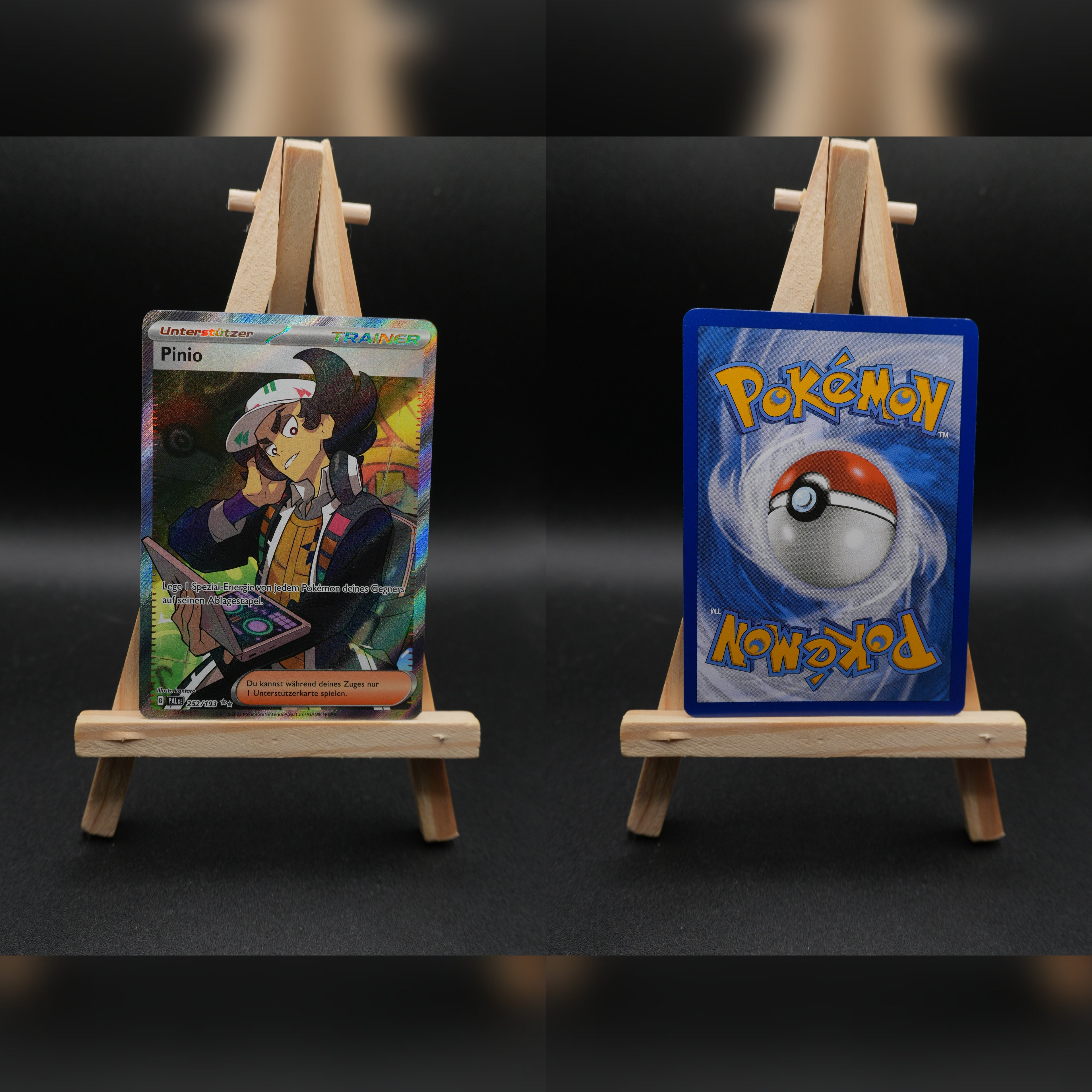 Pinio PAL 252 Entwicklungen in Paldea Pokémon Karte Deutsch Near Mint