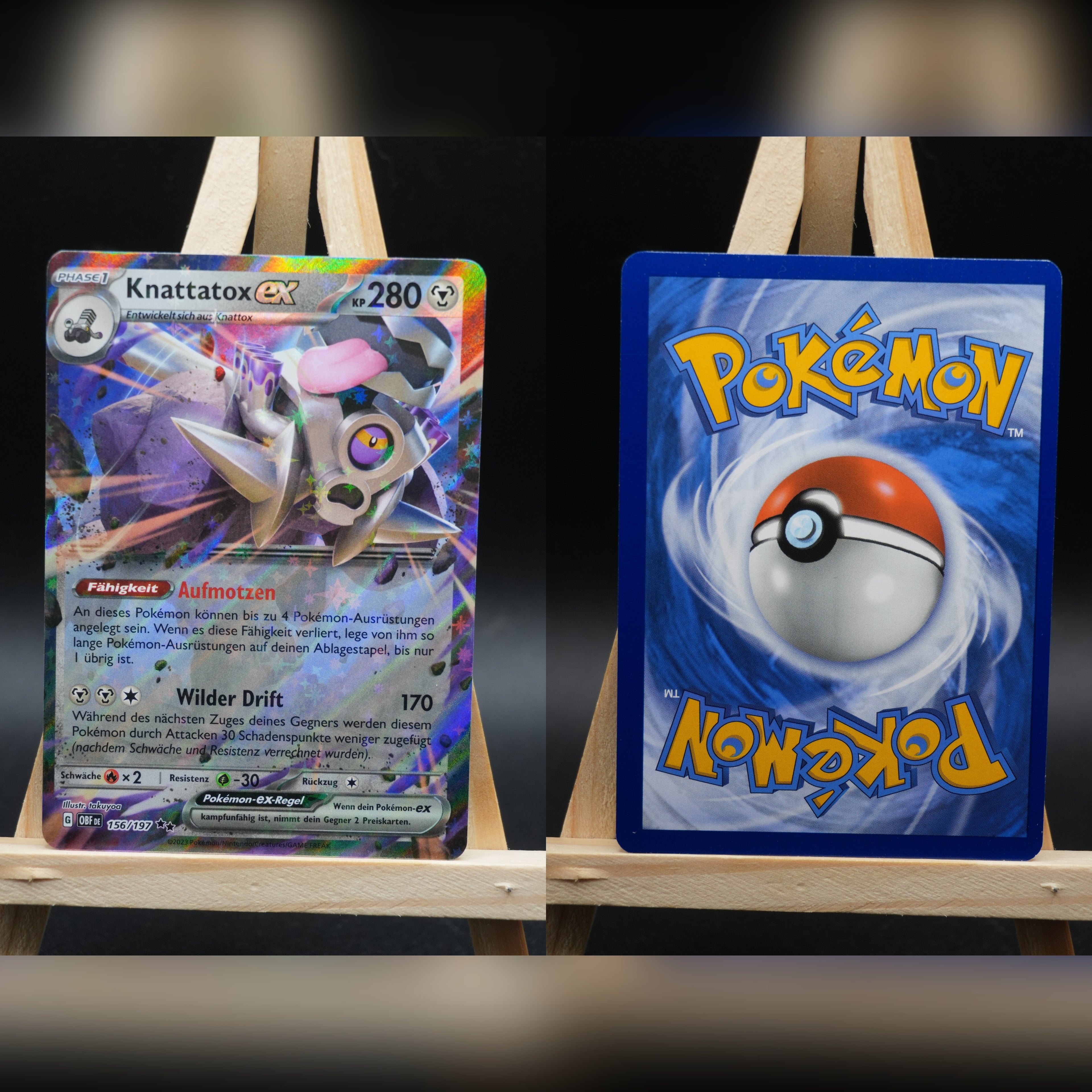 Knattatox ex OBF 156 Obsidianflammen Pokémon Karte Deutsch Near Mint