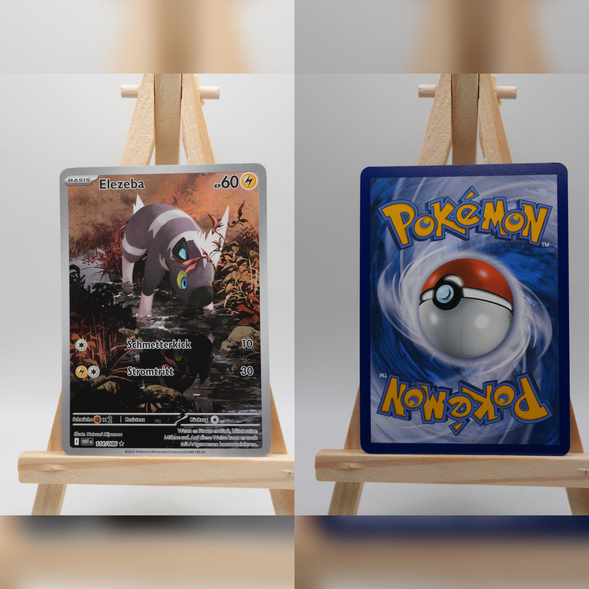Elezeba WHT 114 Weiße Flammen Pokémon Karte Deutsch Near Mint