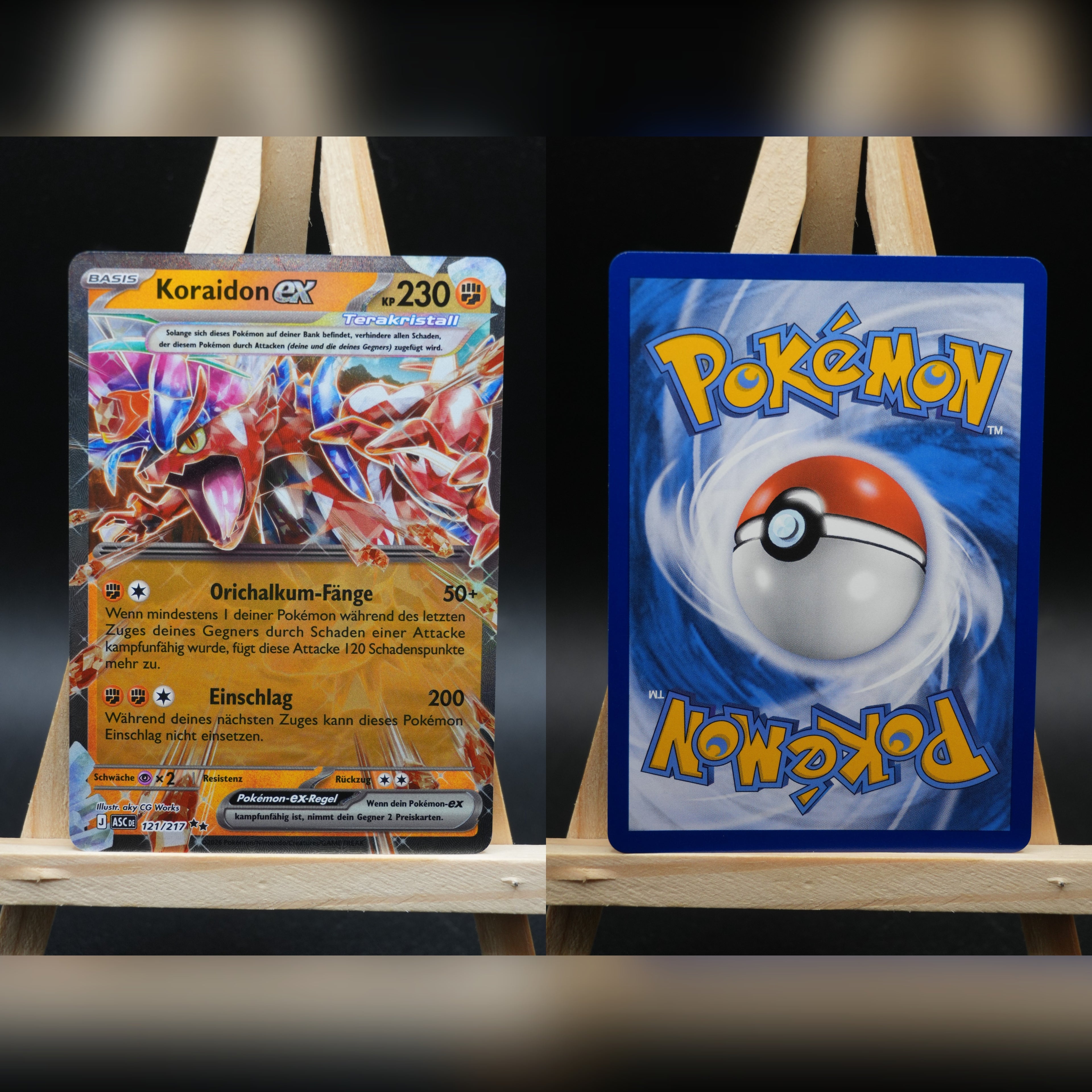 Koraidon ex ASC 121 Erhabene Helden Pokémon Karte Deutsch Near Mint