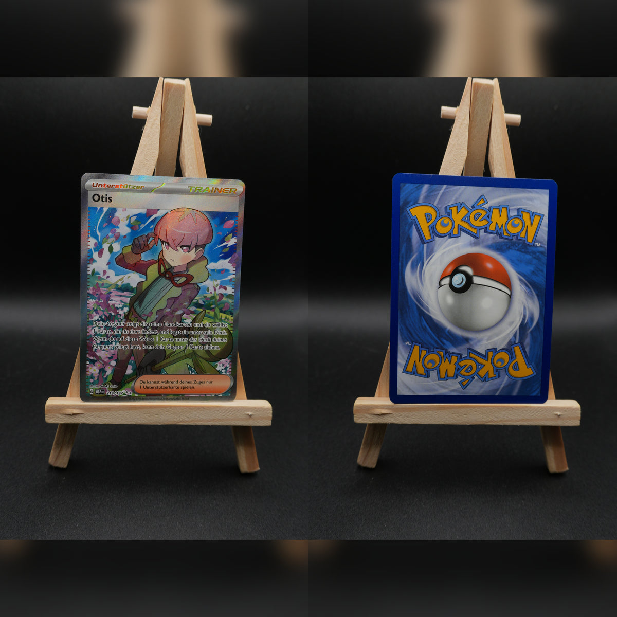 Otis OBF 219 Obsidianflammen Pokémon Karte Deutsch Near Mint