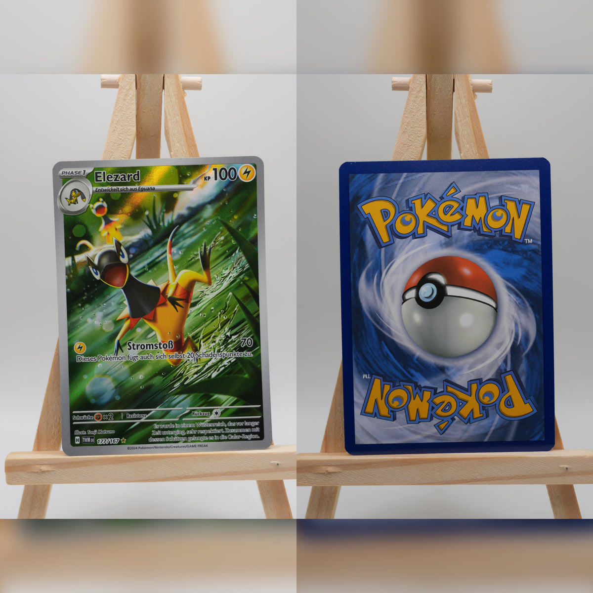 Elezard TWM 177 Maskerade im Zwielicht Pokémon Karte Deutsch Near Mint