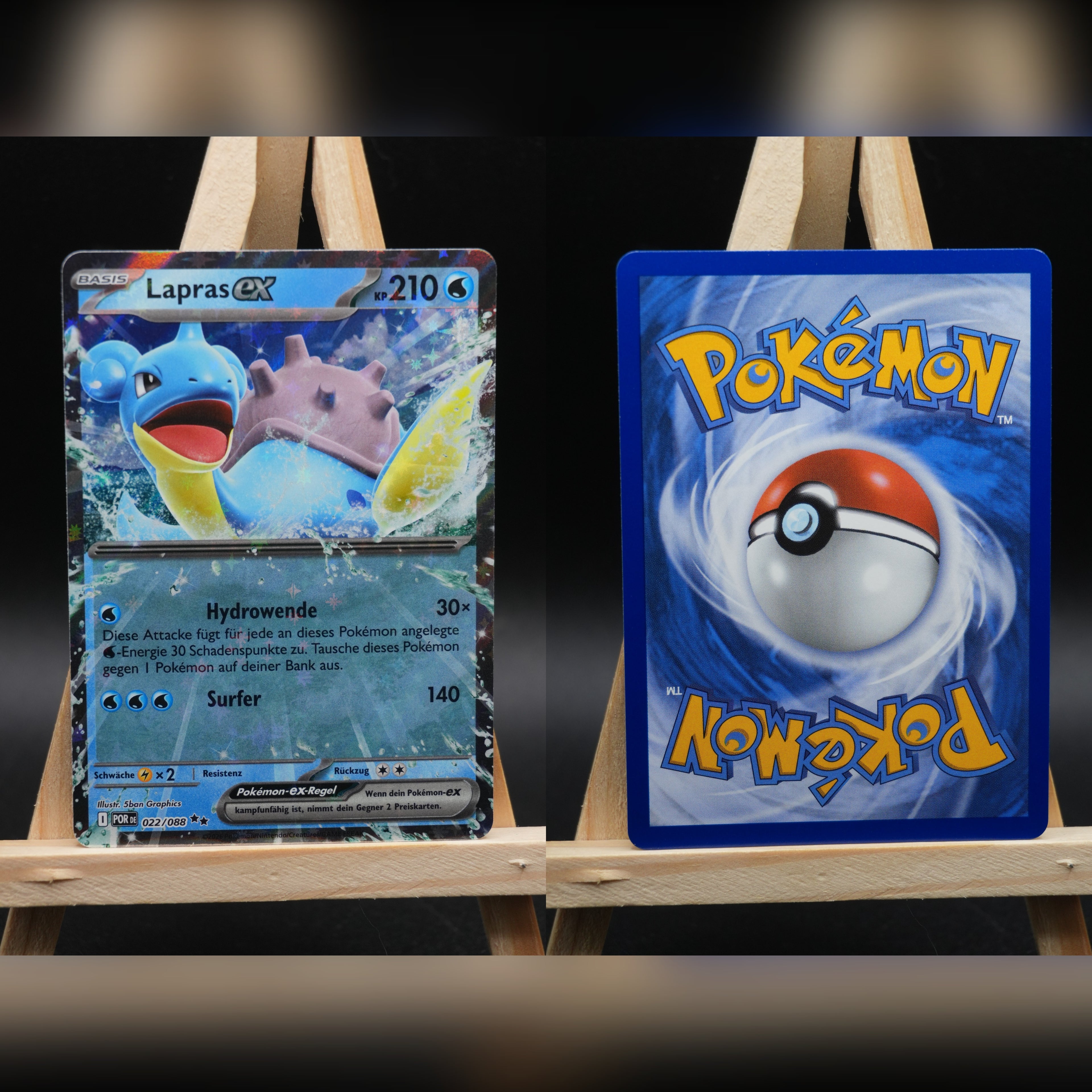 Lapras ex POR 022 Optimale Ordnung Pokémon Karte Deutsch Near Mint
