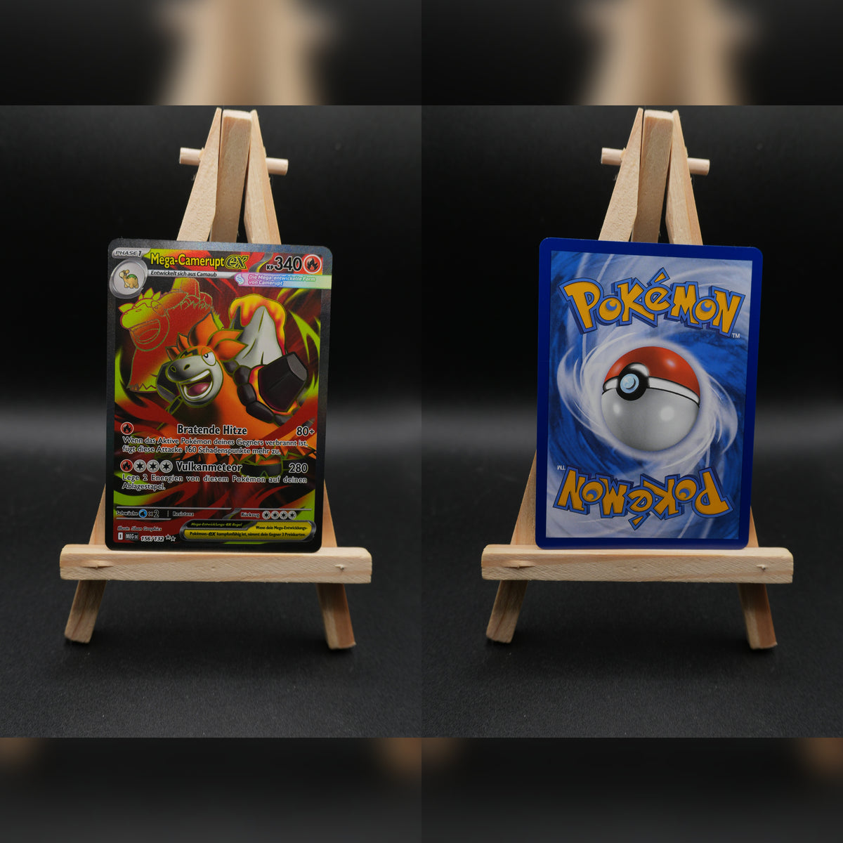 Mega Camerupt ex MEG 156 Mega-Entwicklung Pokémon Karte Deutsch Near Mint