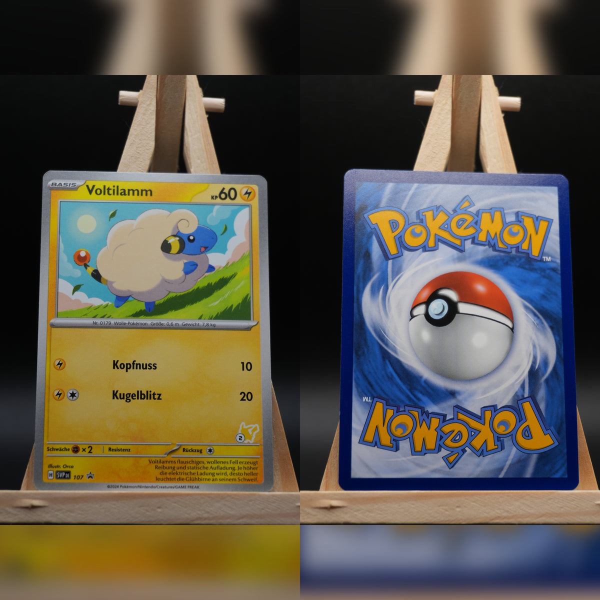Voltilamm SVP 107 SV Black Star Promos Pokémon Karte Deutsch Near Mint