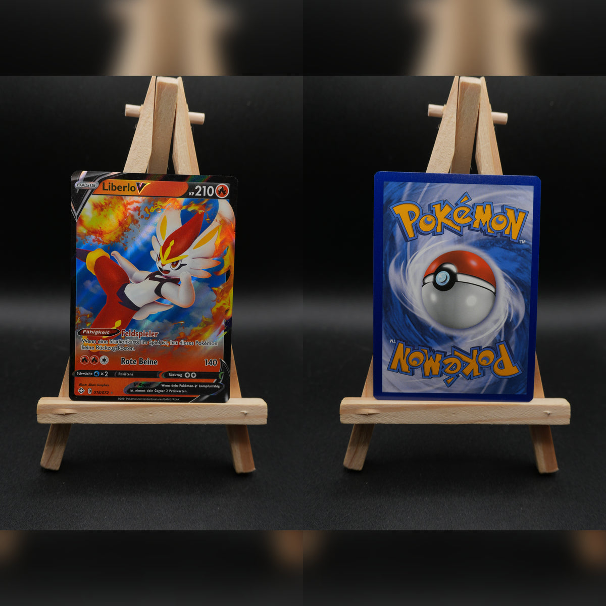 Liberlo V SHF 18 Glänzendes Schicksal Pokémon Karte Deutsch Near Mint
