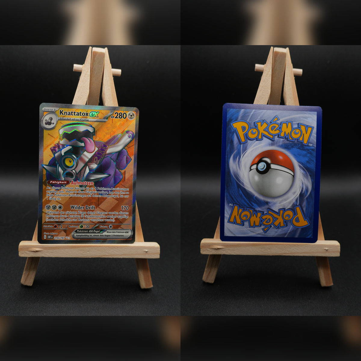 Knattatox ex OBF 216 Obsidianflammen Pokémon Karte Deutsch Near Mint
