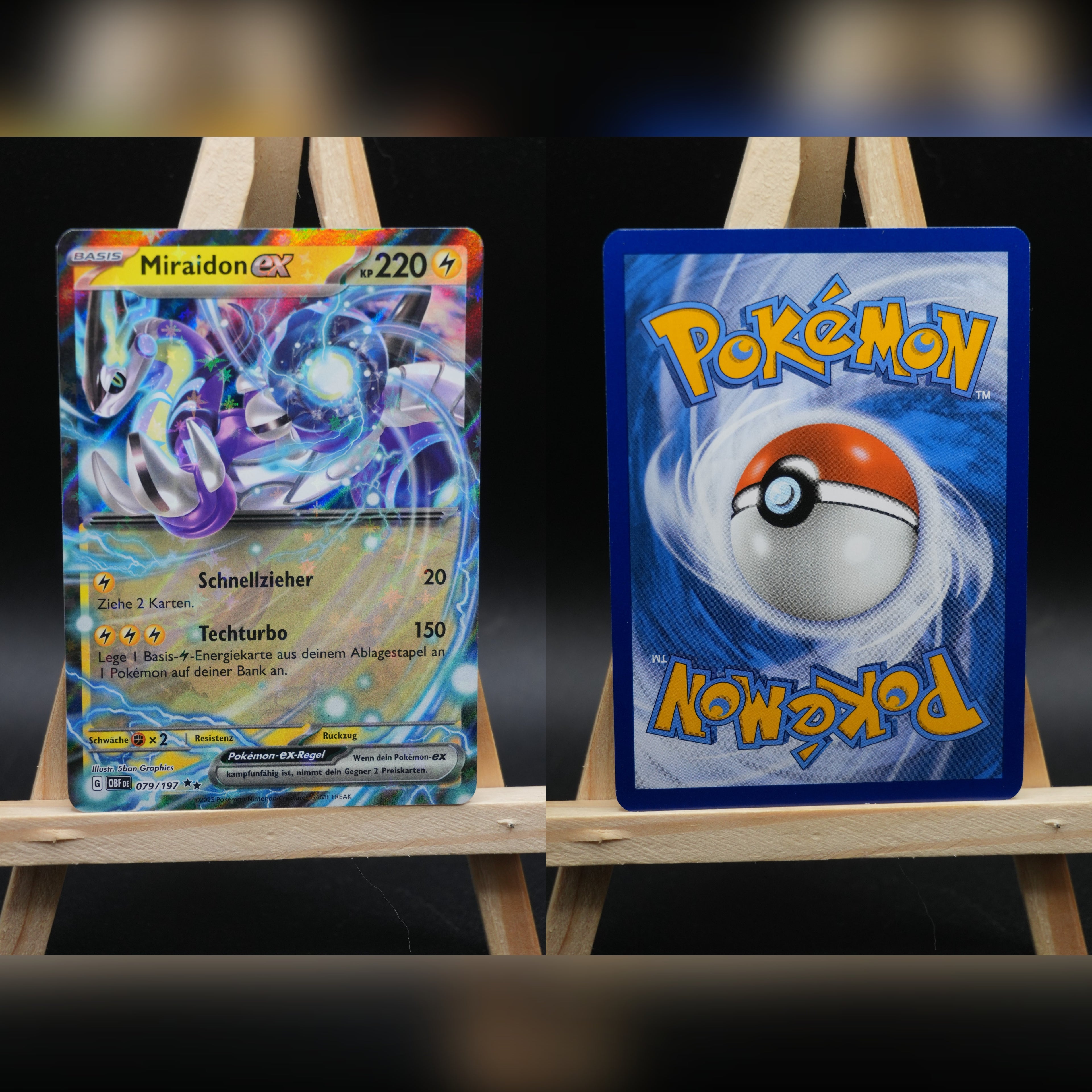 Miraidon ex OBF 079 Obsidianflammen Pokémon Karte Deutsch Near Mint