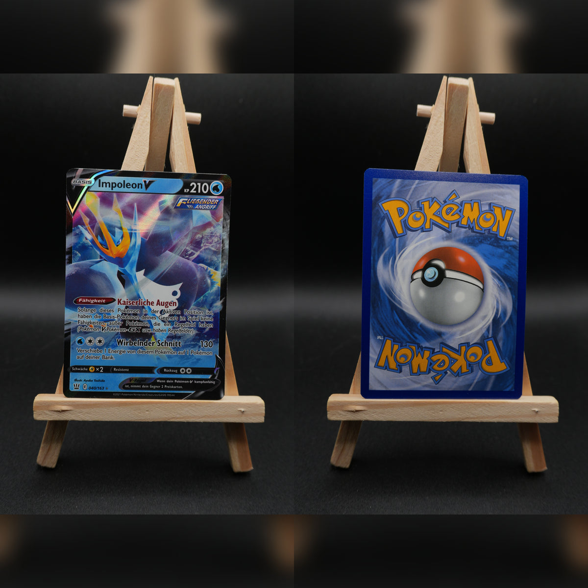 Impoleon V BST 40 Kampfstile Pokémon Karte Deutsch Near Mint