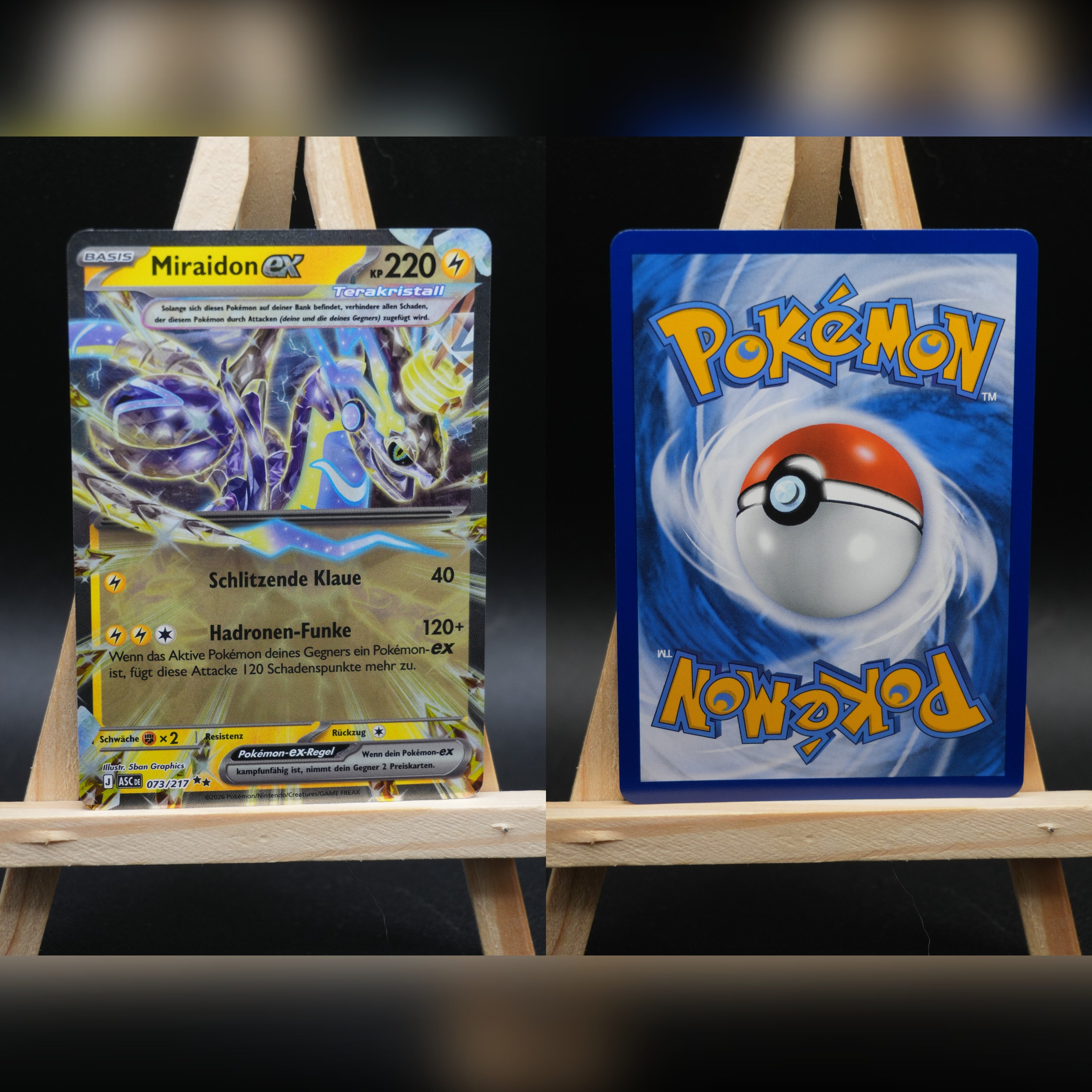 Miraidon ex ASC 073 Erhabene Helden Pokémon Karte Deutsch Near Mint