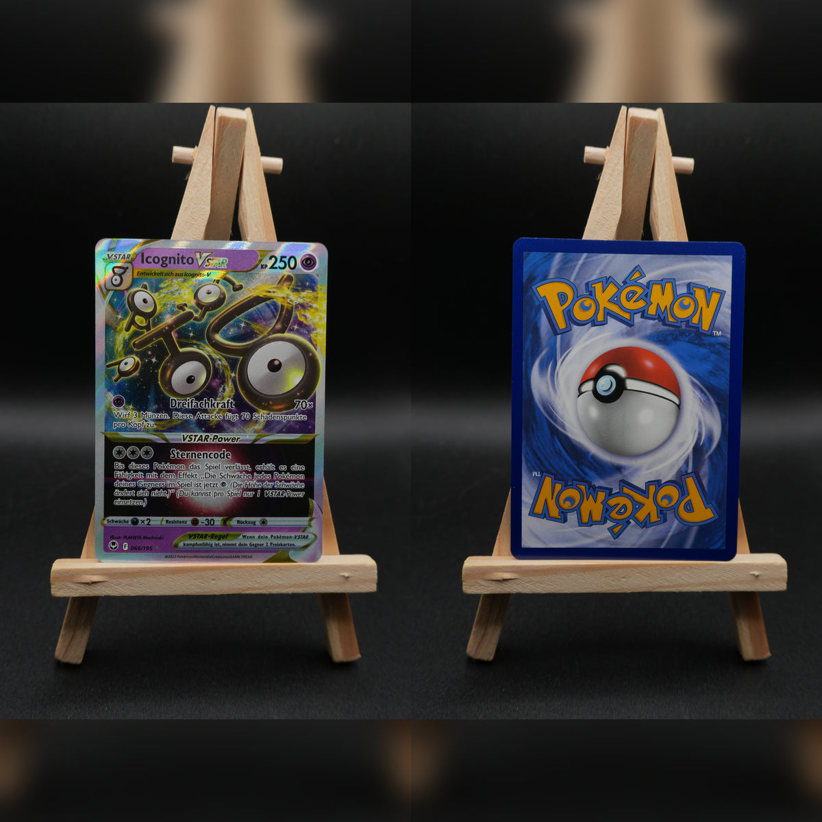 Icognito VSTAR SIT 066 Silberne Sturmwinde Pokémon Karte Deutsch Near Mint