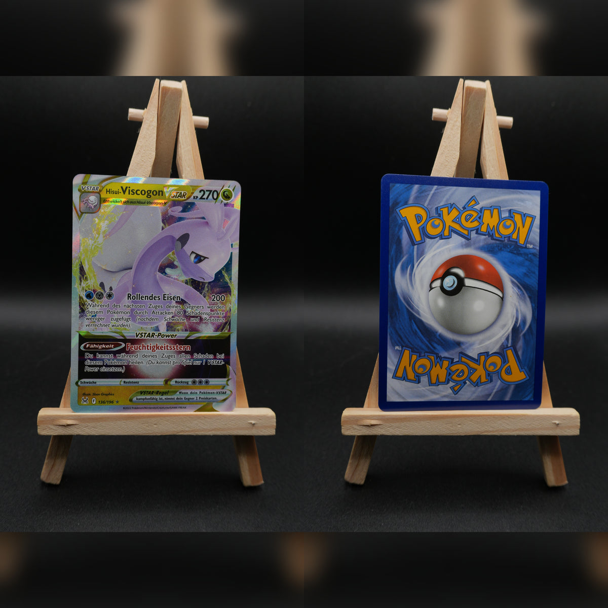 Hisui-Viscogon VSTAR LOR 136 Verlorener Ursprung Pokémon Karte Deutsch Near Mint