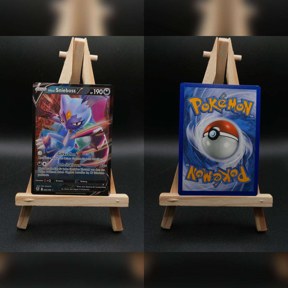 Hisui-Snieboss V ASR 094 Astralglanz Pokémon Karte Deutsch Near Mint
