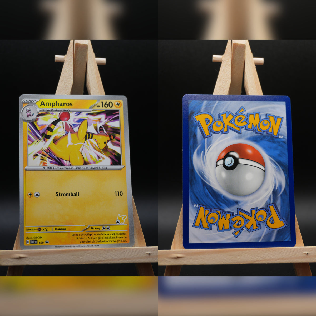 Ampharos SVP 109 SV Black Star Promos Pokémon Karte Deutsch Near Mint