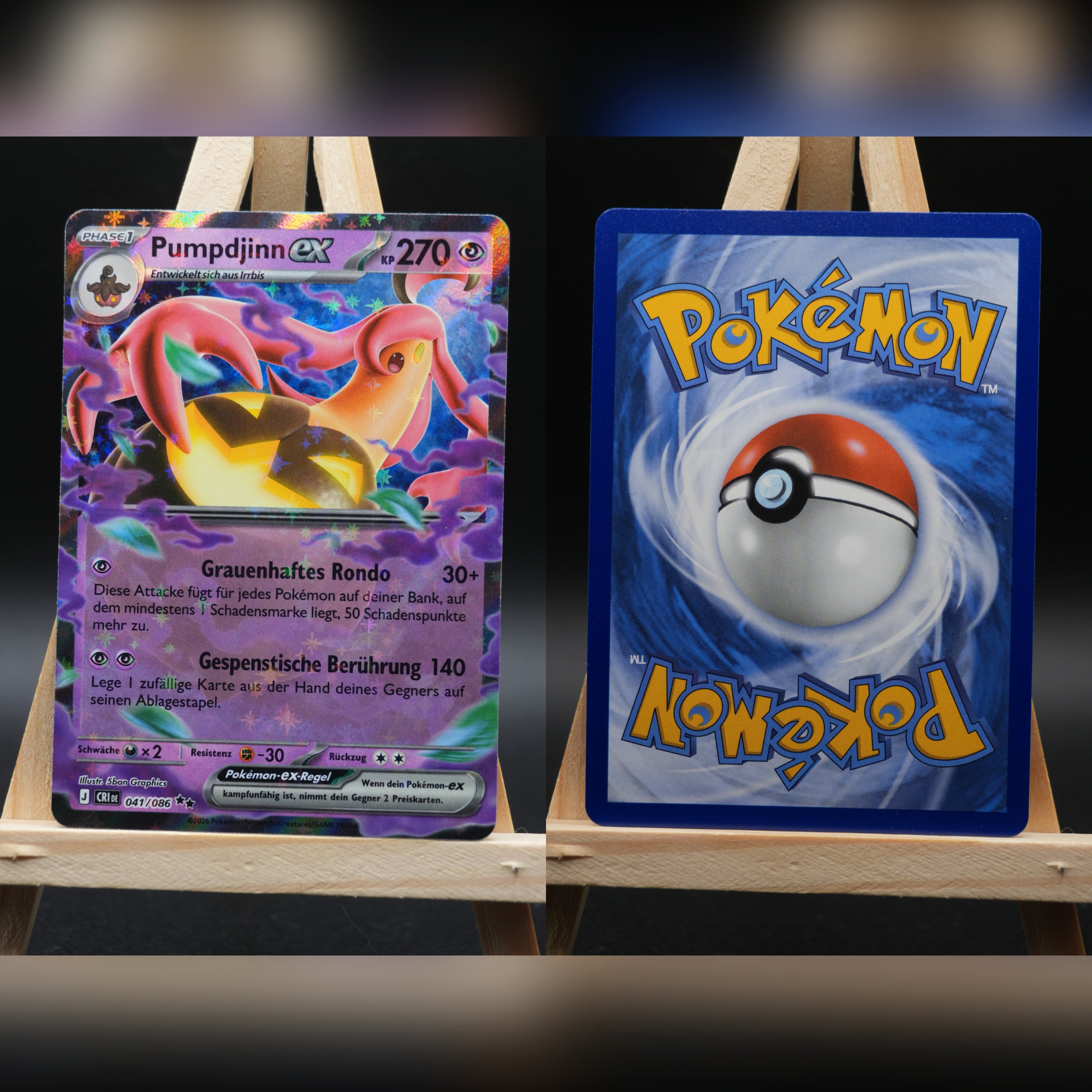 Pumpdjinn ex CRI 041 Wachsendes Chaos Pokémon Karte Deutsch Near Mint