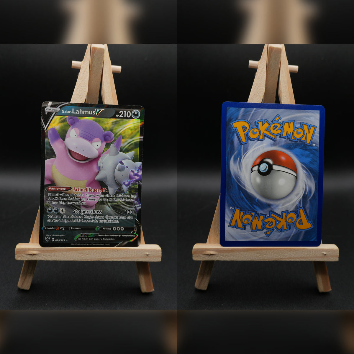 Galarian Slowbro V DAA 99 Flammende Finsternis Pokémon Karte Deutsch Near Mint