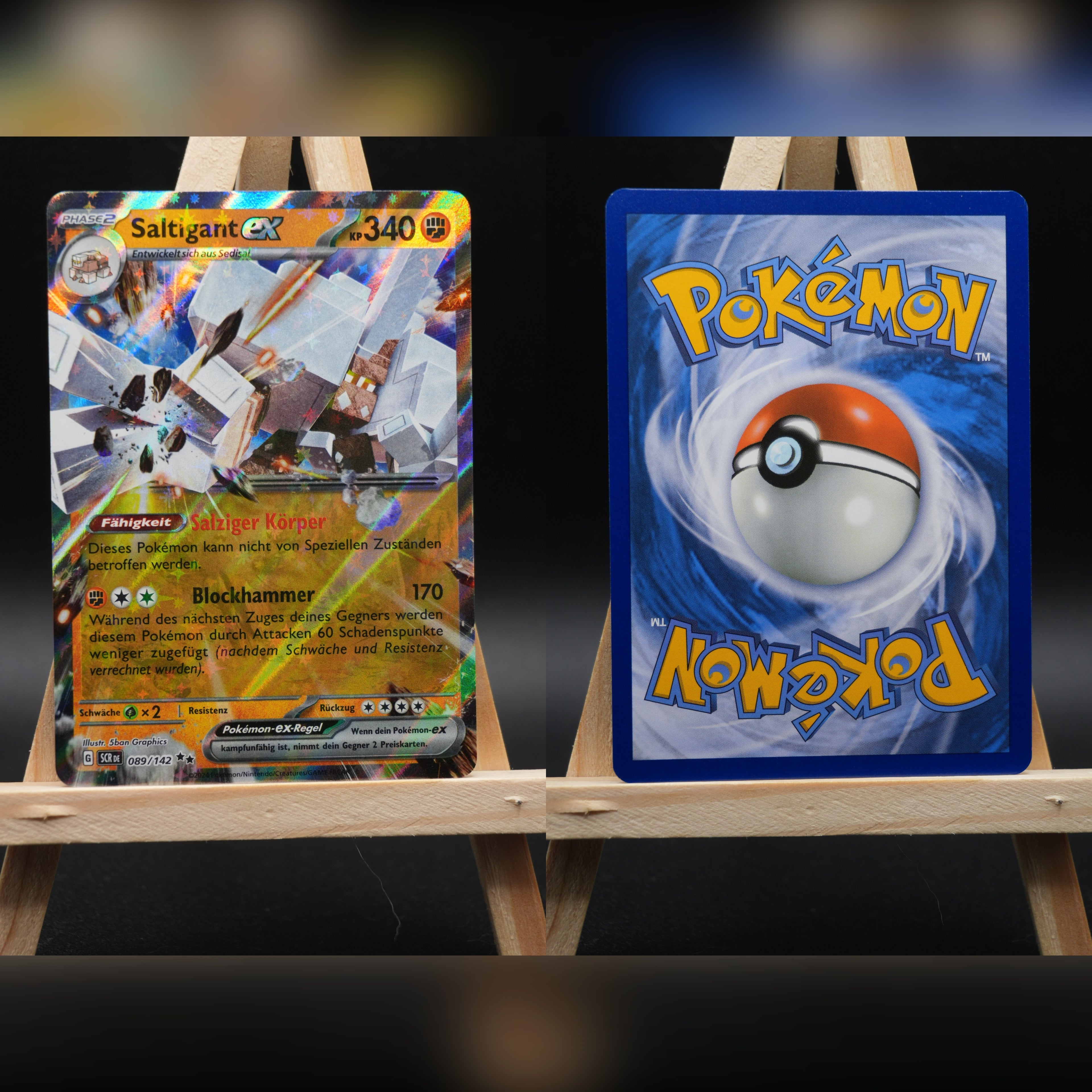 Saltigant ex SCR 089 Stellarkrone Pokémon Karte Deutsch Near Mint
