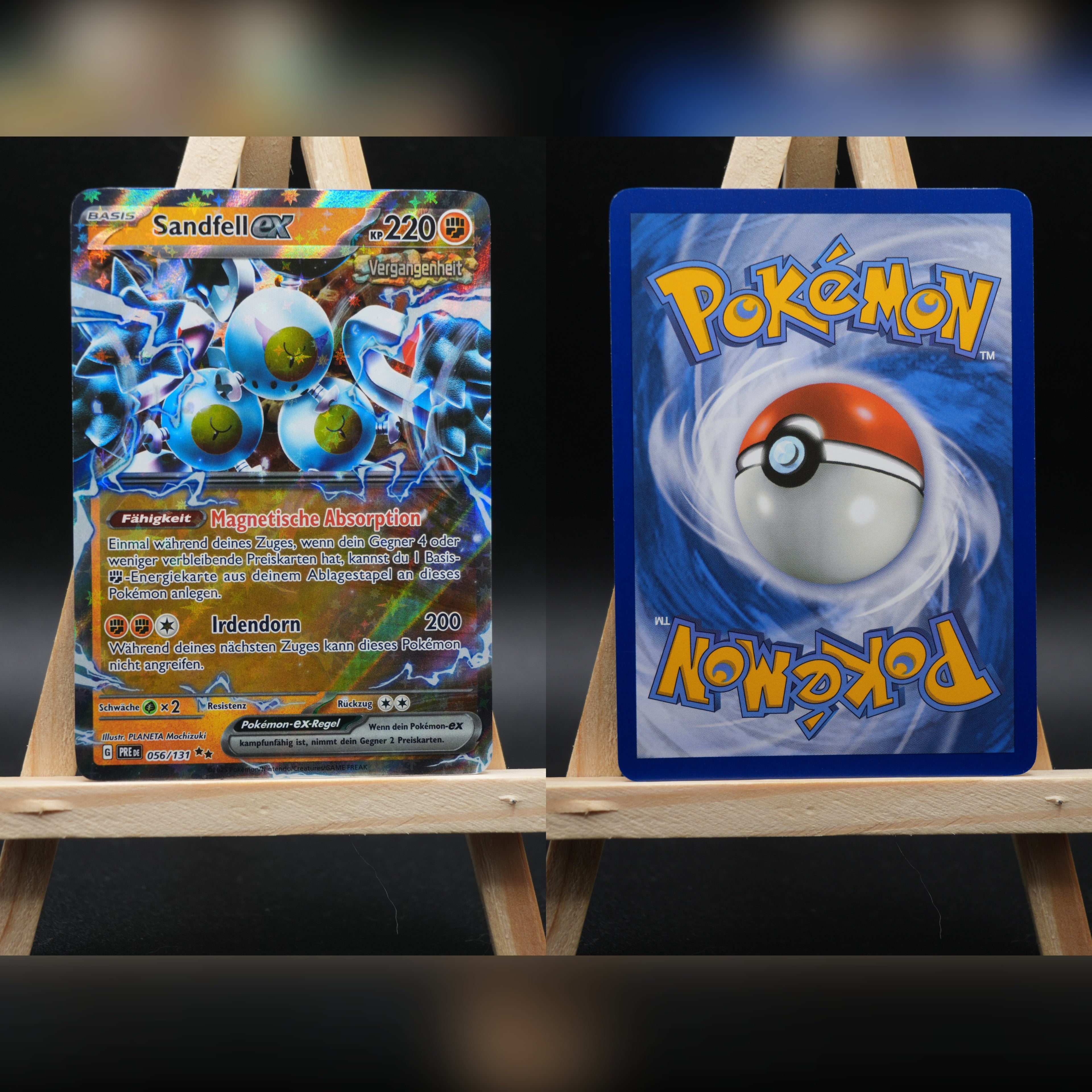 Sandfell ex PRE 056 Prismatische Entwicklungen Pokémon Karte Deutsch Near Mint