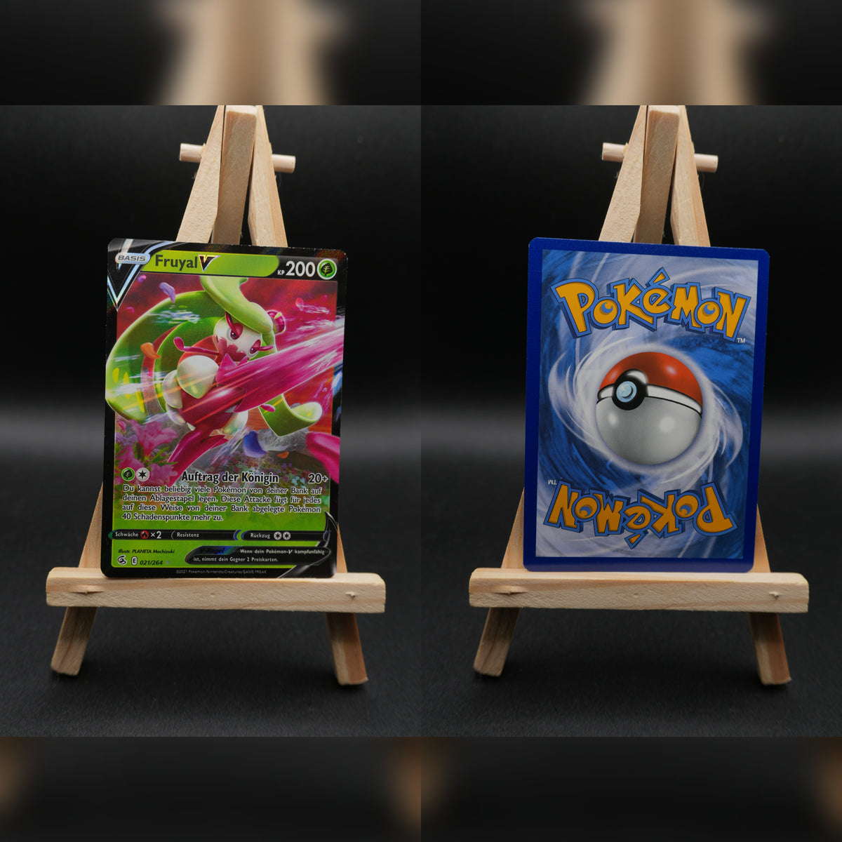 Fruyal V FST 021 Fusionsangriff Pokémon Karte Deutsch Near Mint