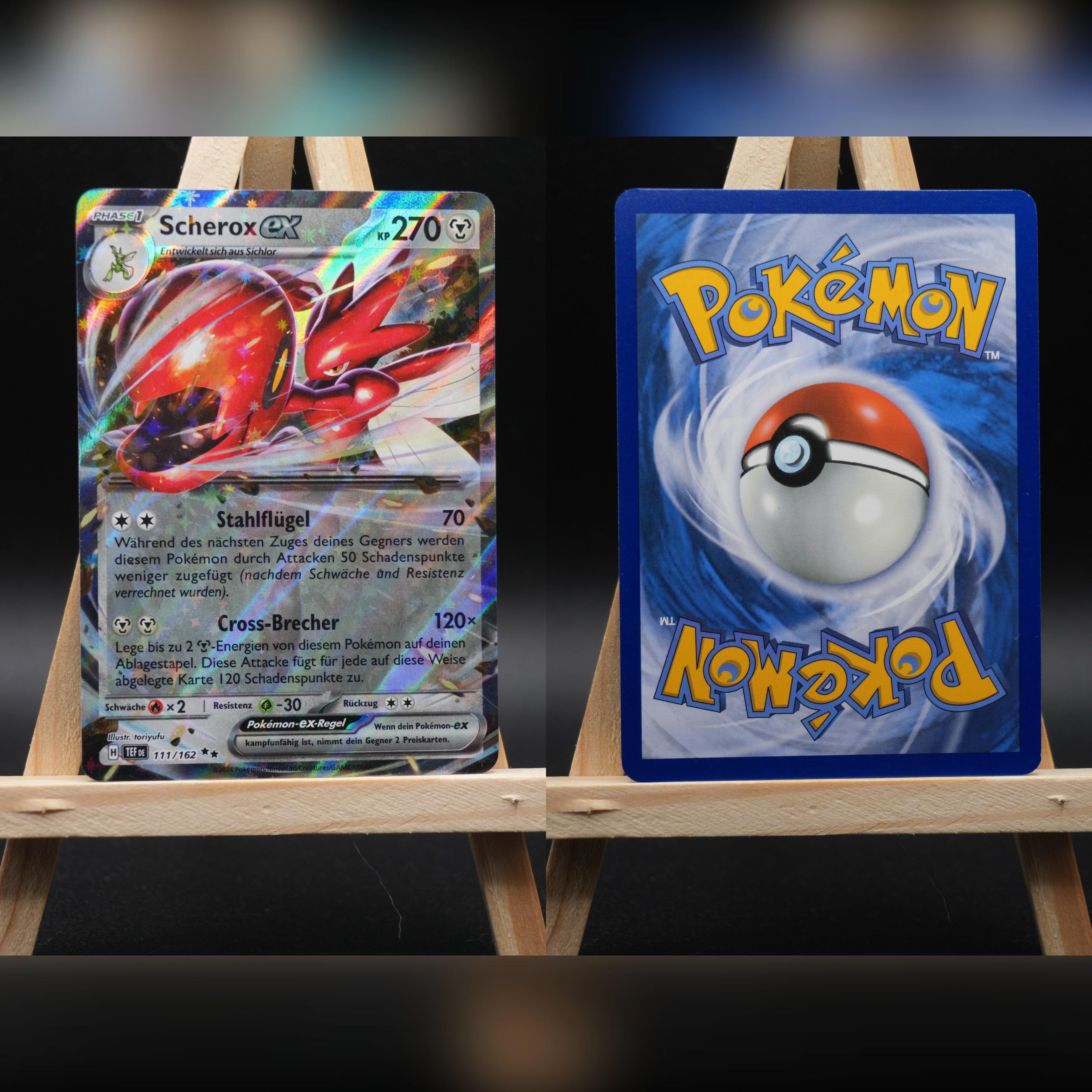 Scherox ex TEF 111 Gewalten der Zeit Pokémon Karte Deutsch Near Mint