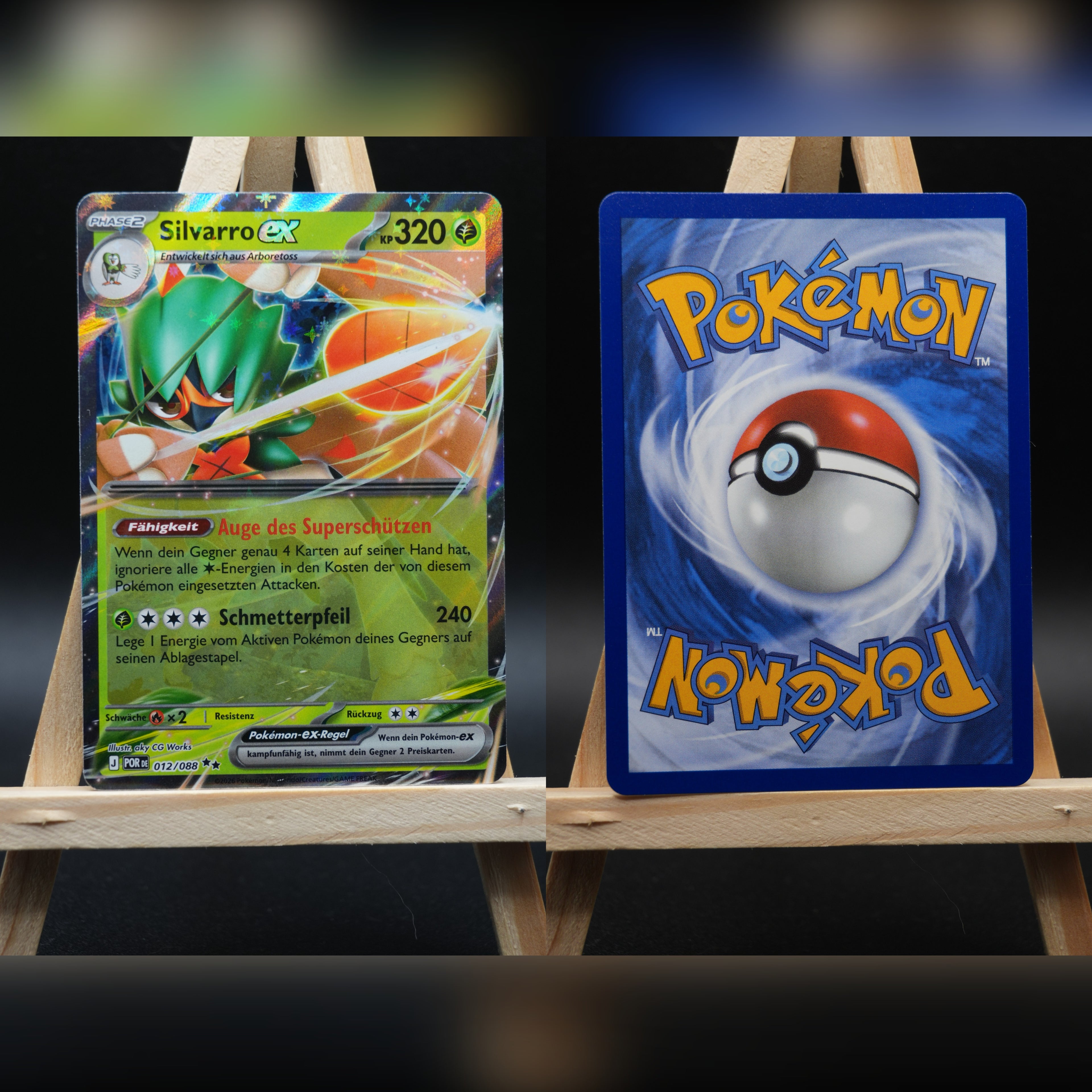 Silvarro ex POR 012 Optimale Ordnung Pokémon Karte Deutsch Near Mint