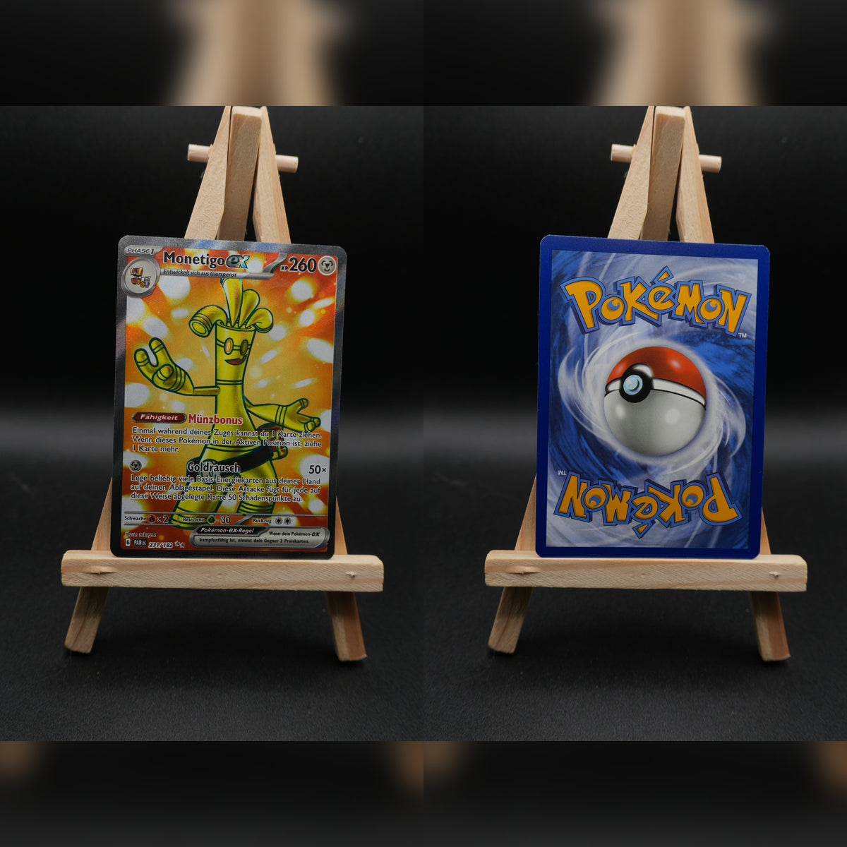 Monetigo ex PAR 231 Paradoxrift Pokémon Karte Deutsch Near Mint