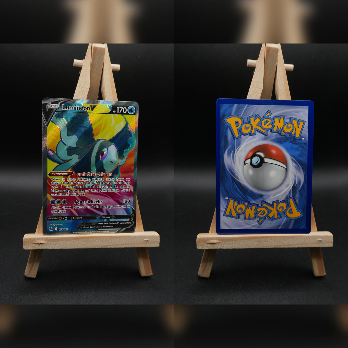 Lumineon V BRS 155 Strahlende Sterne Pokémon Karte Deutsch Near Mint